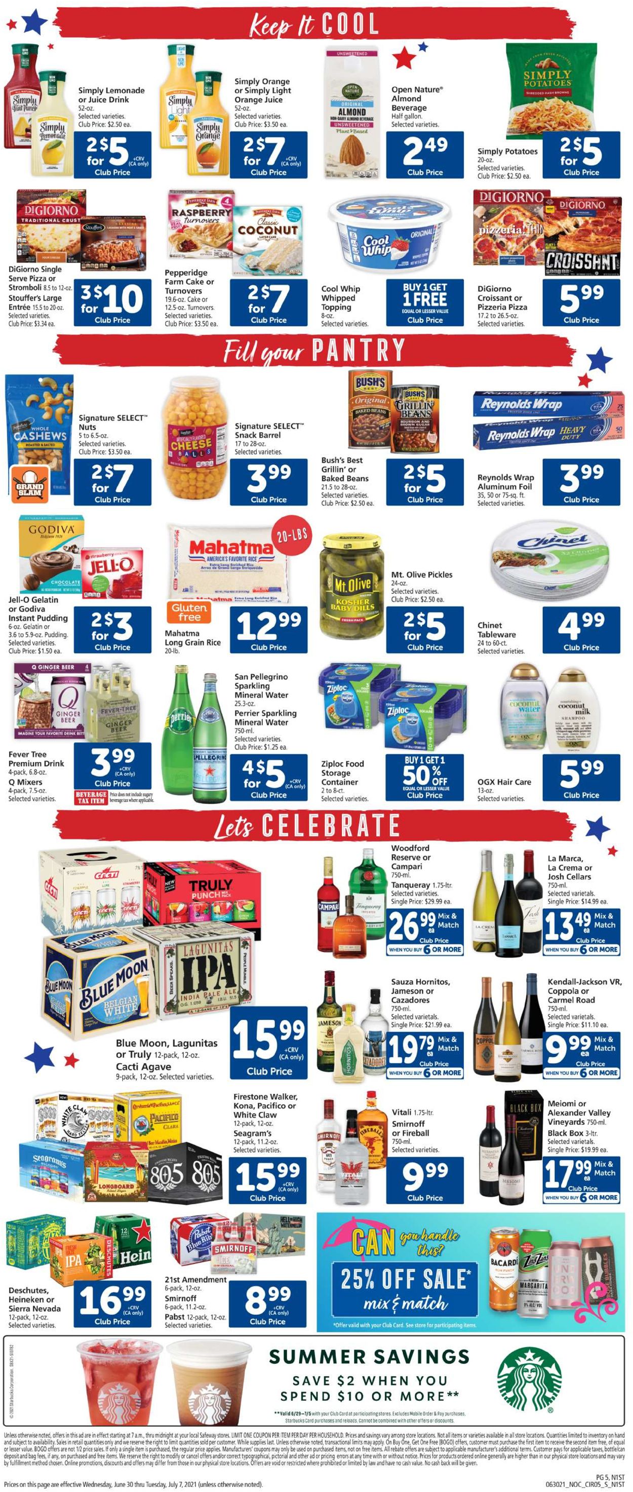 Safeway Weekly Ad Circular - valid 06/30-07/06/2021 (Page 5)