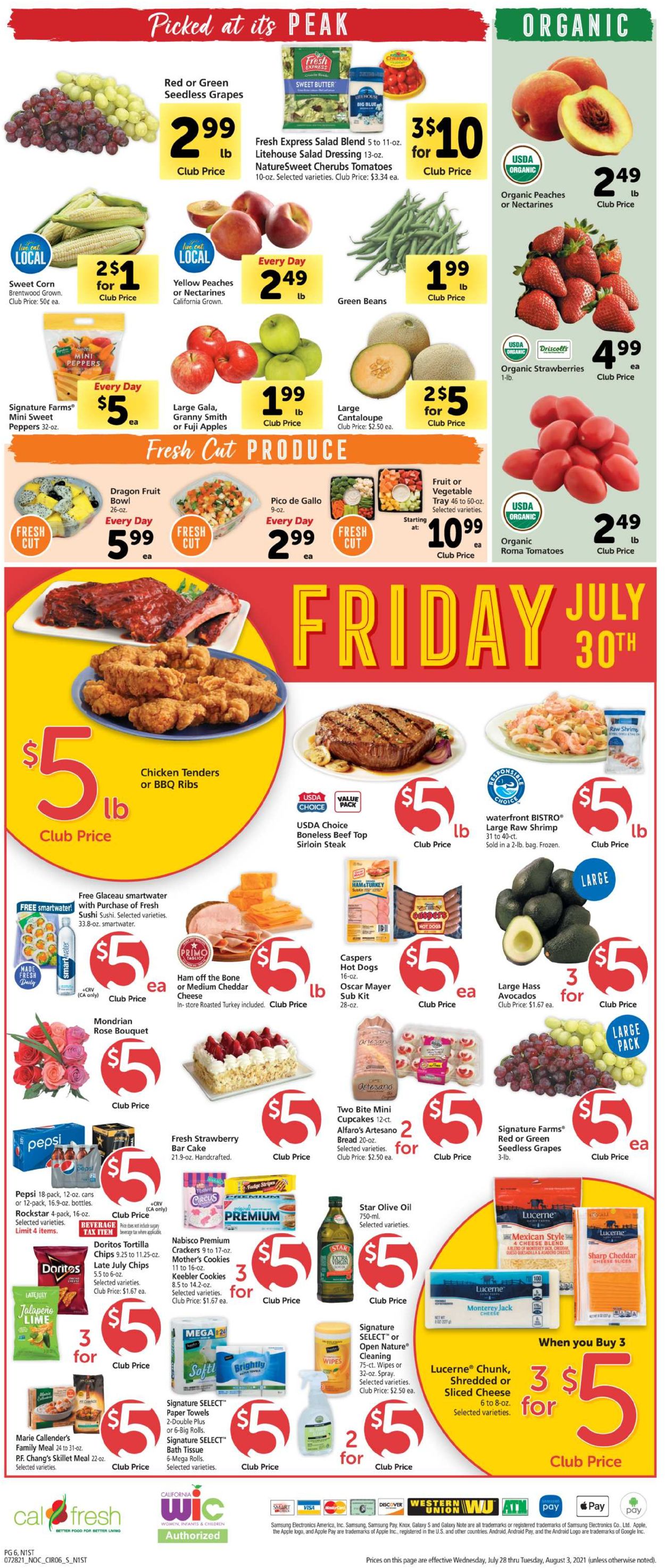 Safeway Weekly Ad Circular - valid 07/28-08/03/2021 (Page 6)