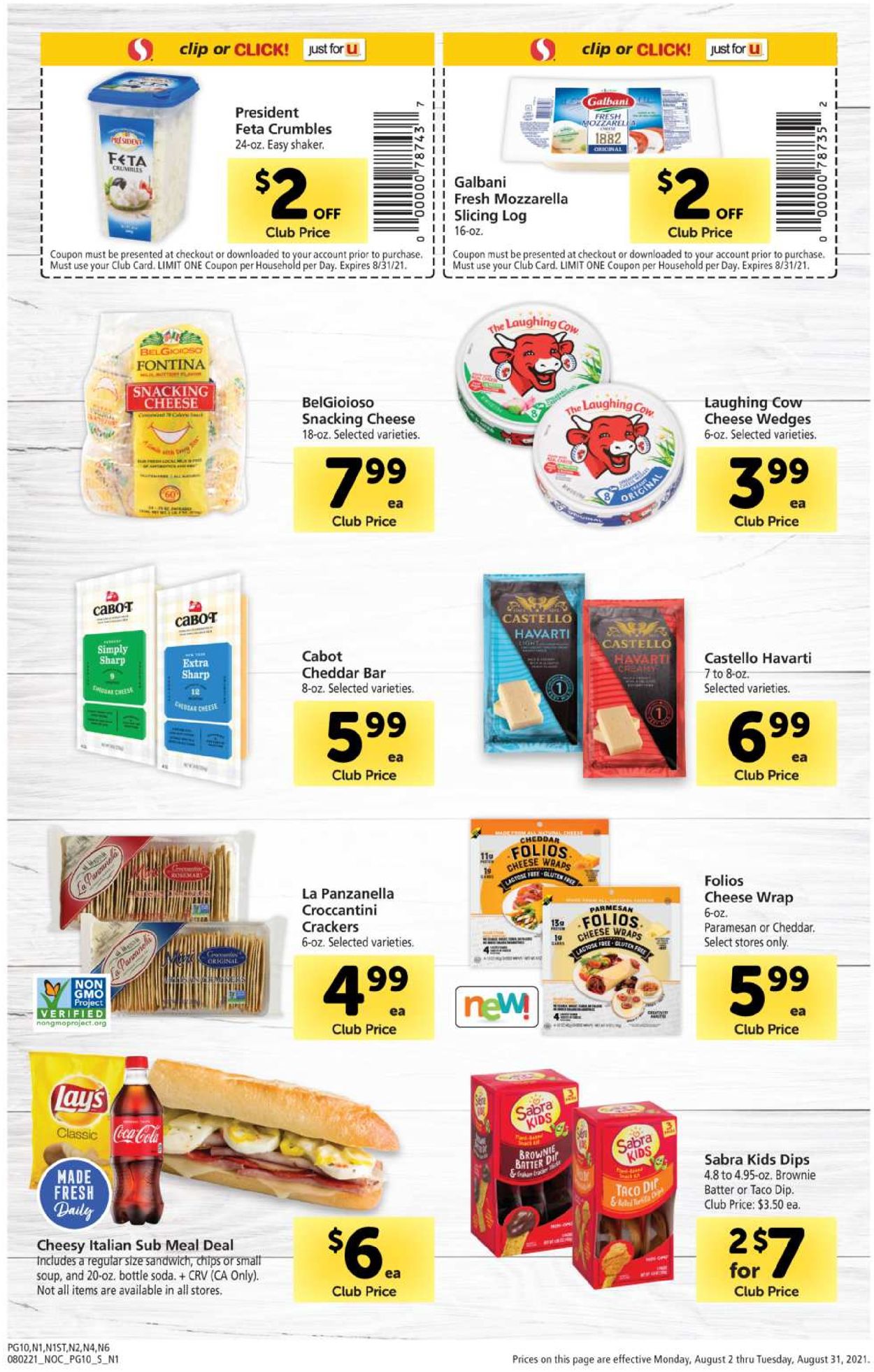 Safeway Weekly Ad Circular - valid 08/02-08/31/2021 (Page 10)