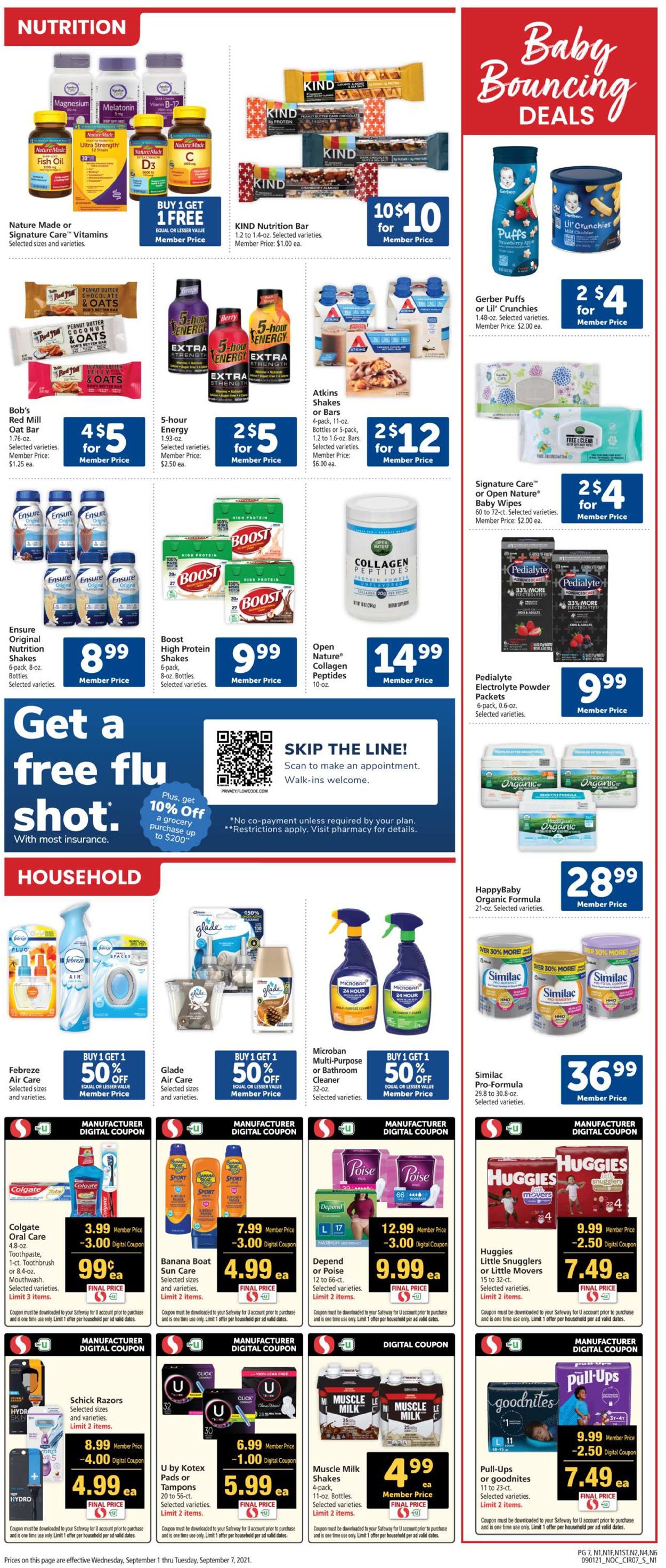 Safeway Weekly Ad Circular - valid 09/01-09/07/2021 (Page 7)
