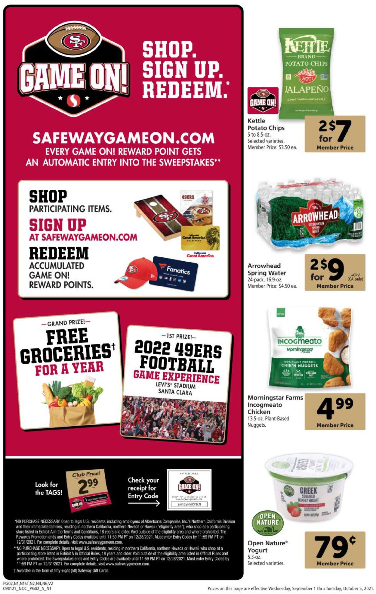 Safeway Weekly Ad Circular - valid 09/01-10/05/2021 (Page 2)