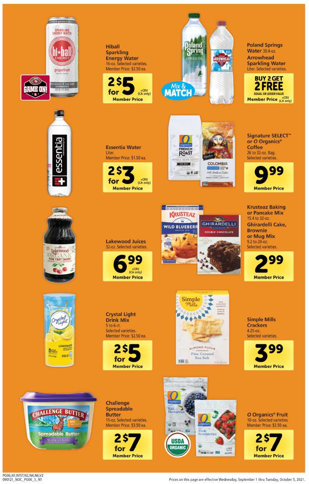 Safeway Weekly Ad Circular - valid 09/01-10/05/2021 (Page 6)
