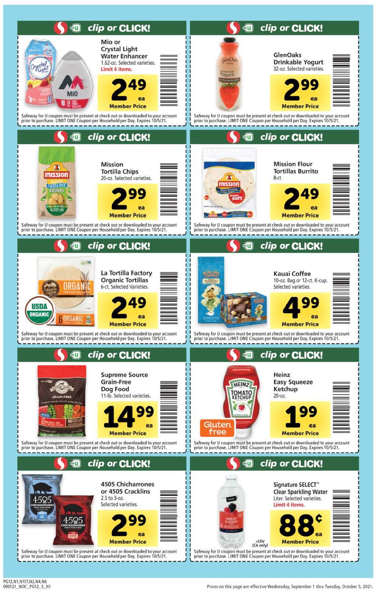 Safeway Weekly Ad Circular - valid 09/01-10/05/2021 (Page 12)