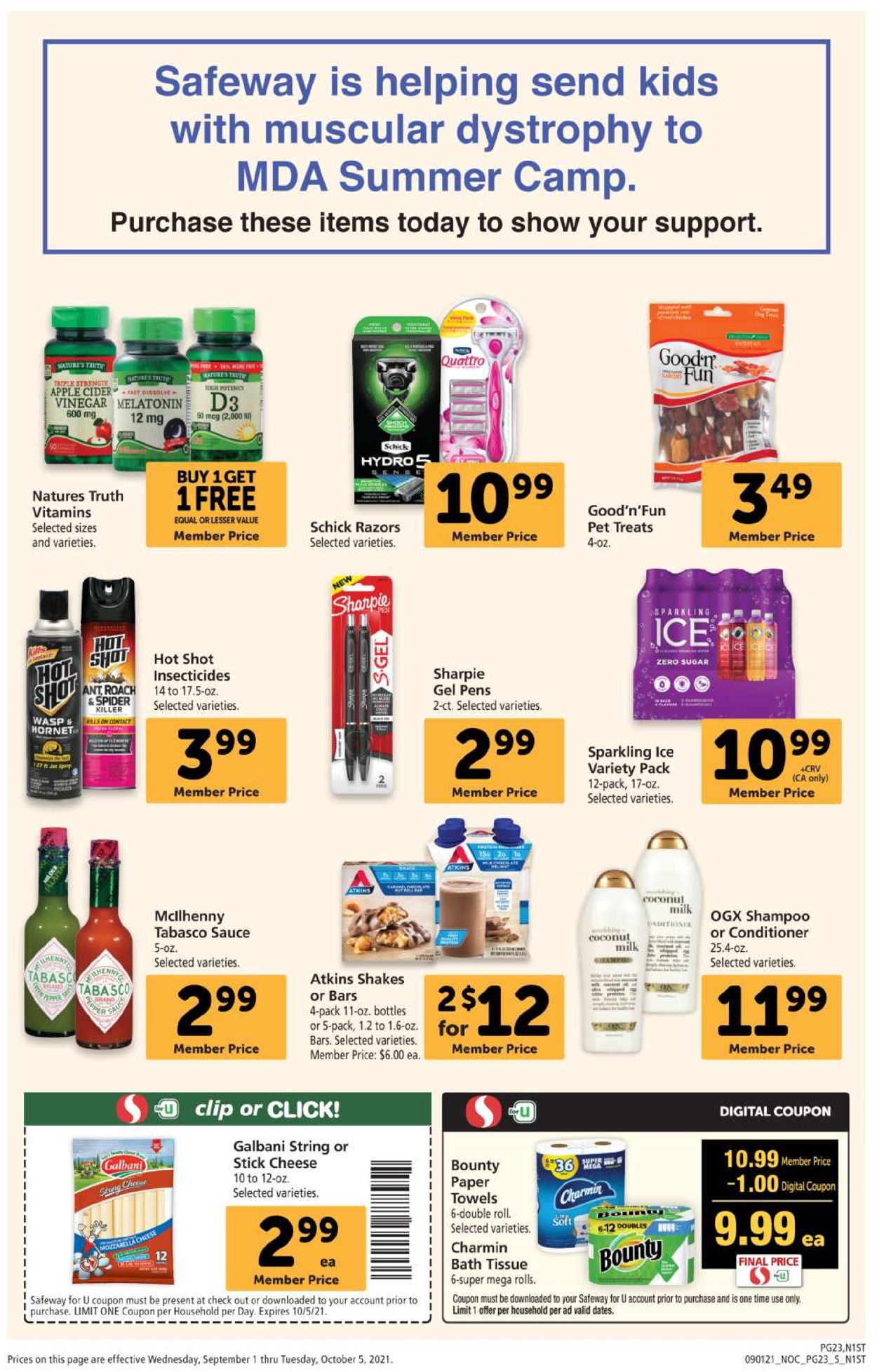 Safeway Weekly Ad Circular - valid 09/01-10/05/2021 (Page 23)