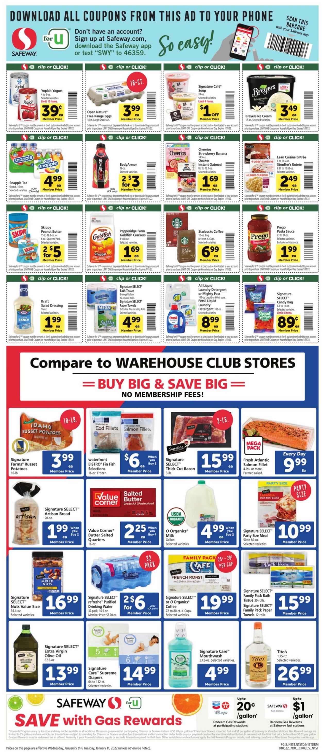 Safeway Weekly Ad Circular - valid 01/05-01/11/2022 (Page 3)