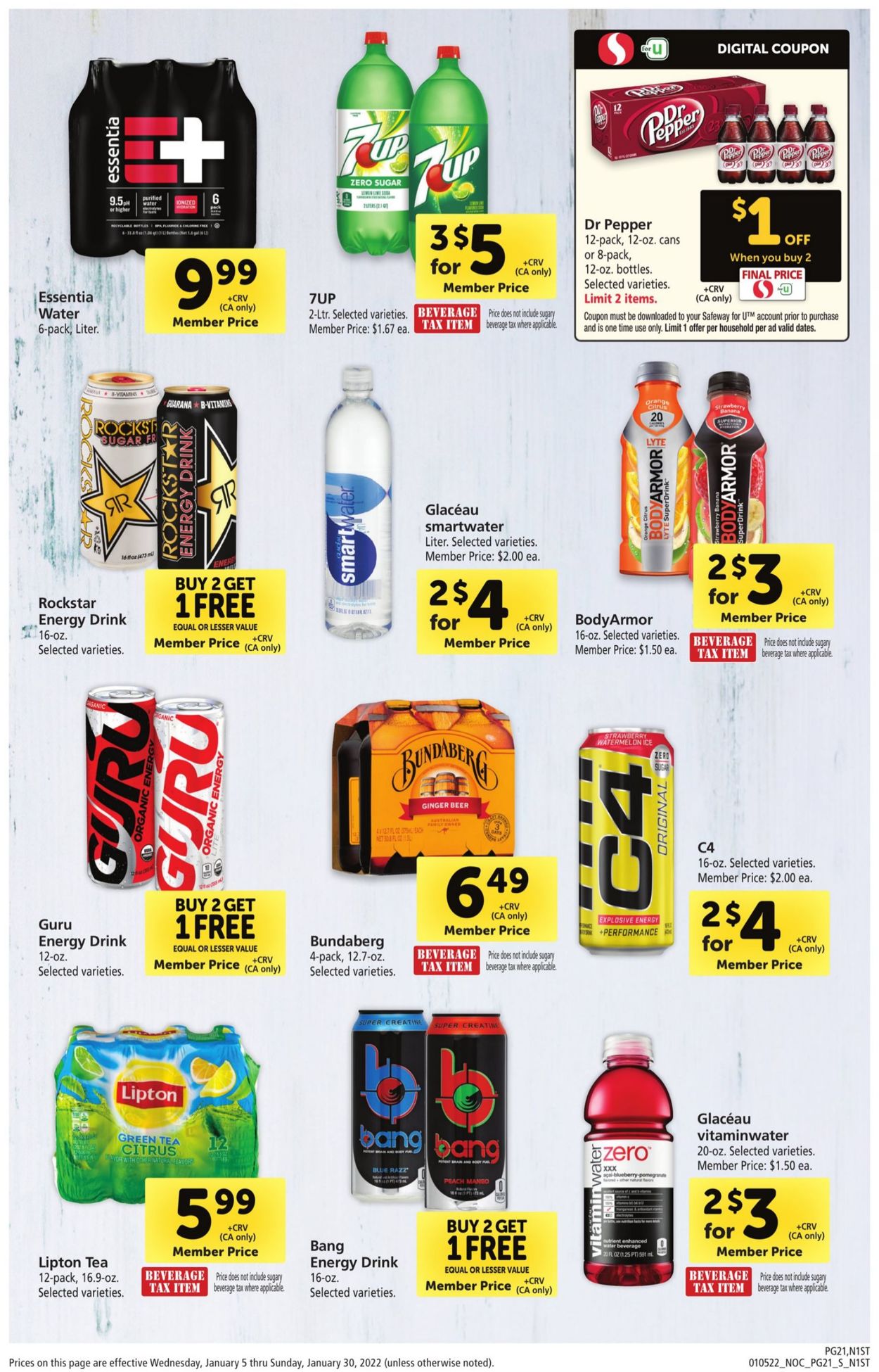 Safeway Weekly Ad Circular - valid 01/05-01/30/2022 (Page 21)