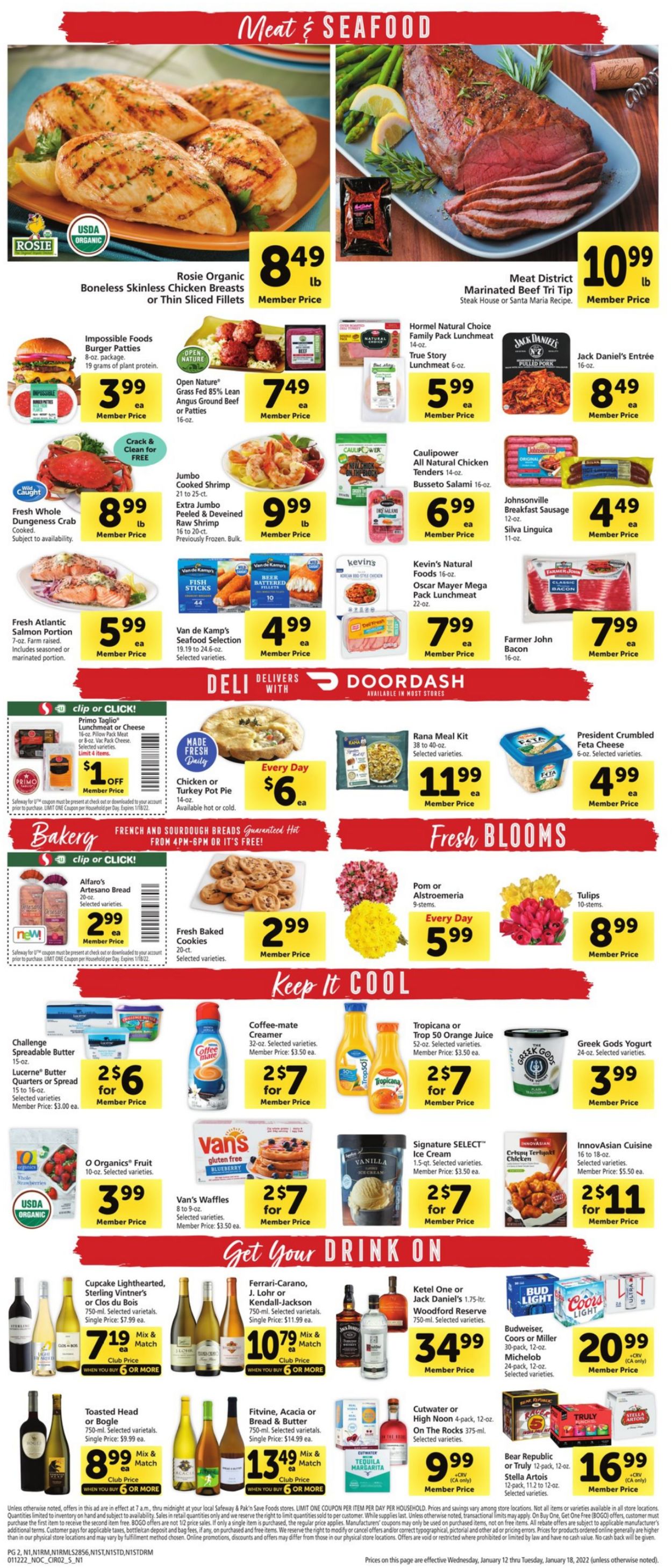 Safeway Weekly Ad Circular - valid 01/12-01/18/2022 (Page 2)