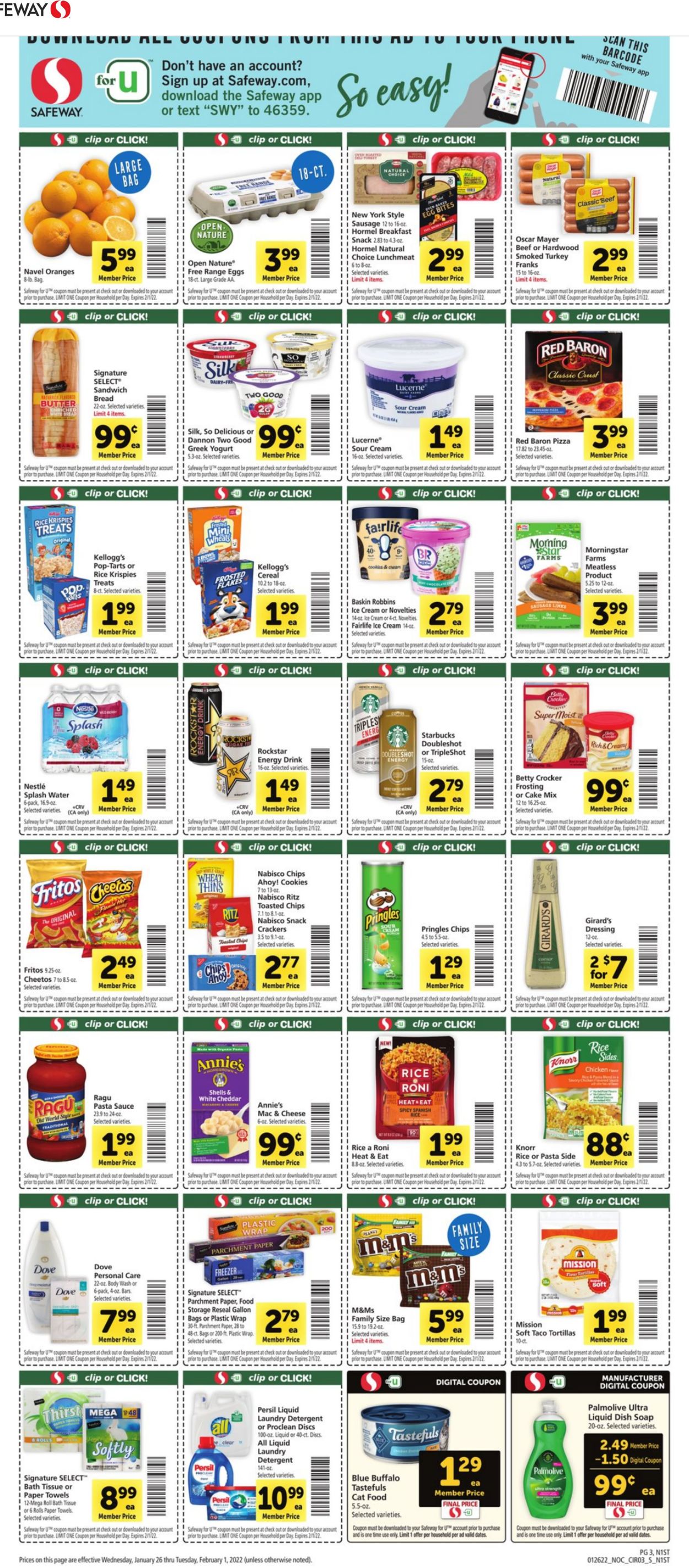 Safeway Weekly Ad Circular - valid 01/26-02/01/2022 (Page 3)