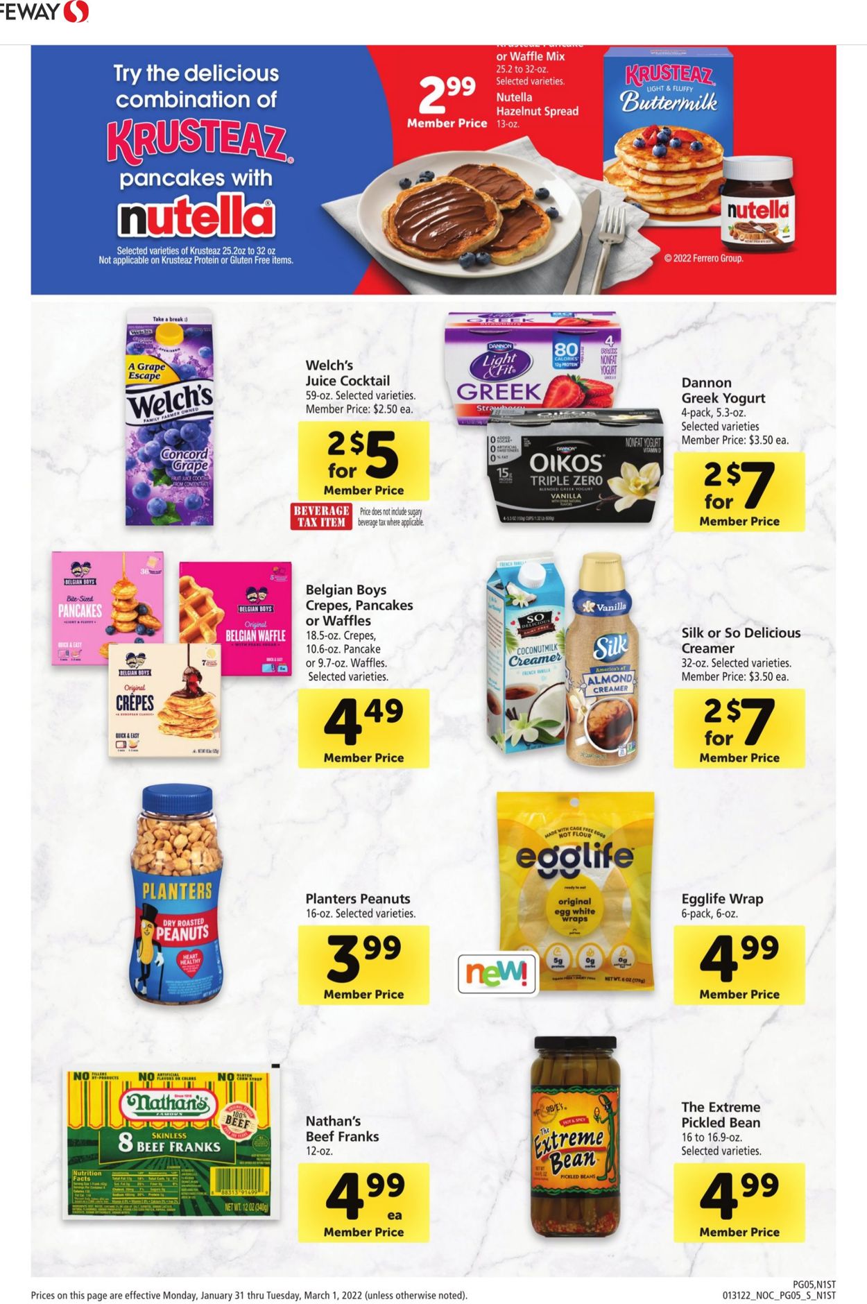 Safeway Weekly Ad Circular - valid 01/31-03/01/2022 (Page 5)