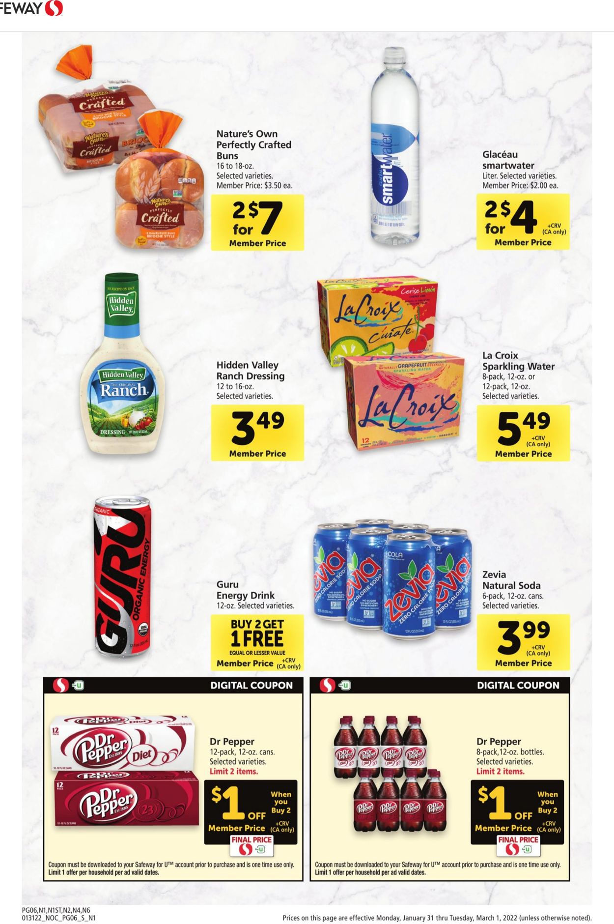 Safeway Weekly Ad Circular - valid 01/31-03/01/2022 (Page 6)