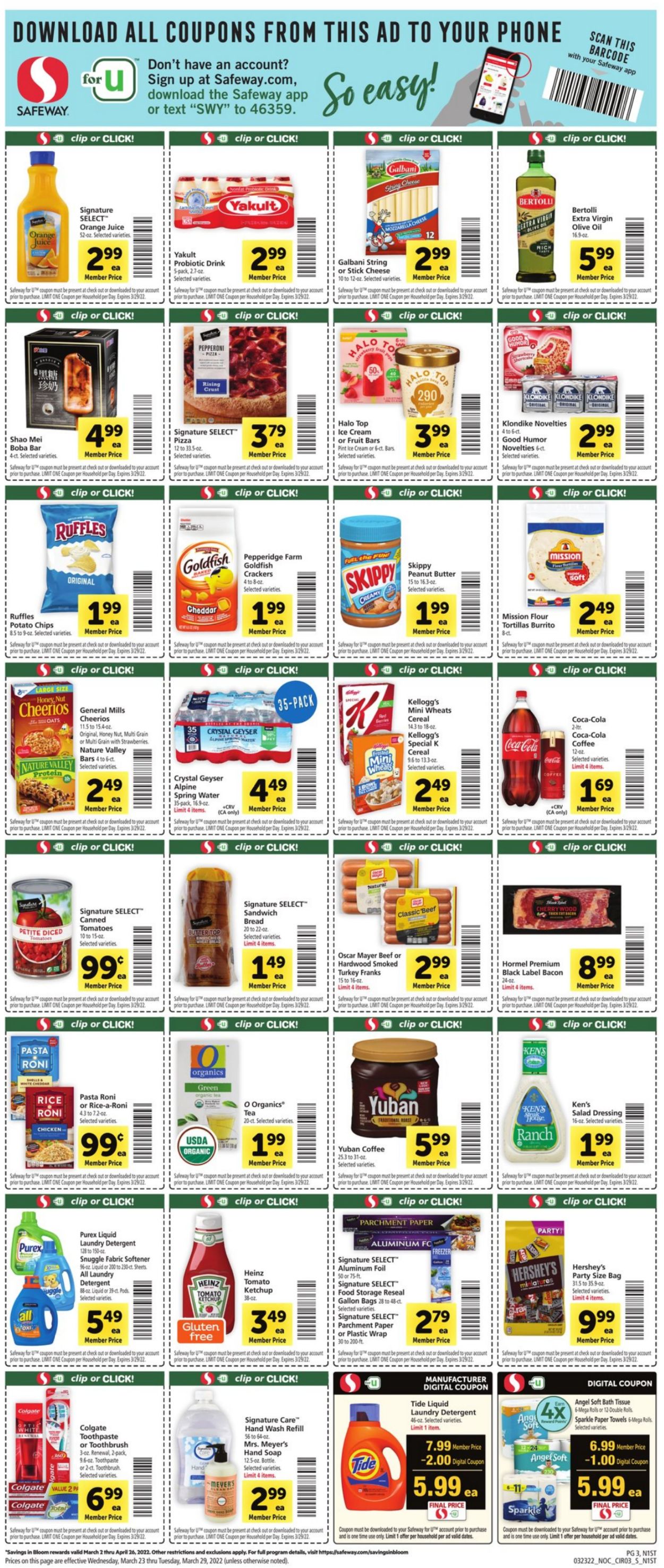 Safeway Weekly Ad Circular - valid 03/23-03/29/2022 (Page 3)