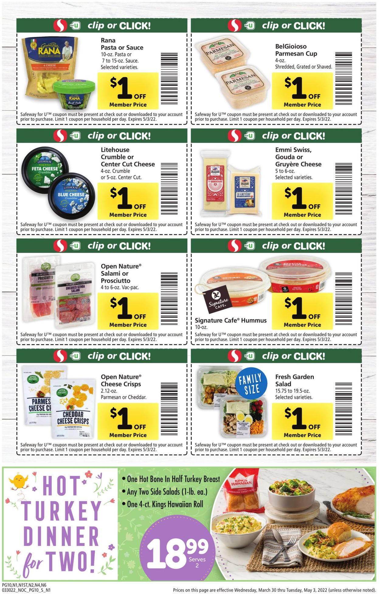 Safeway Weekly Ad Circular - valid 03/30-05/03/2022 (Page 10)
