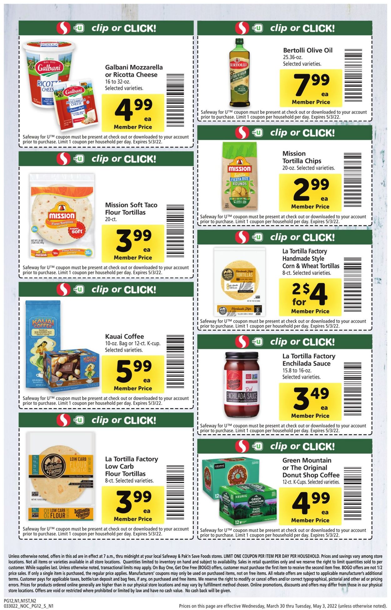 Safeway Weekly Ad Circular - valid 03/30-05/03/2022 (Page 12)