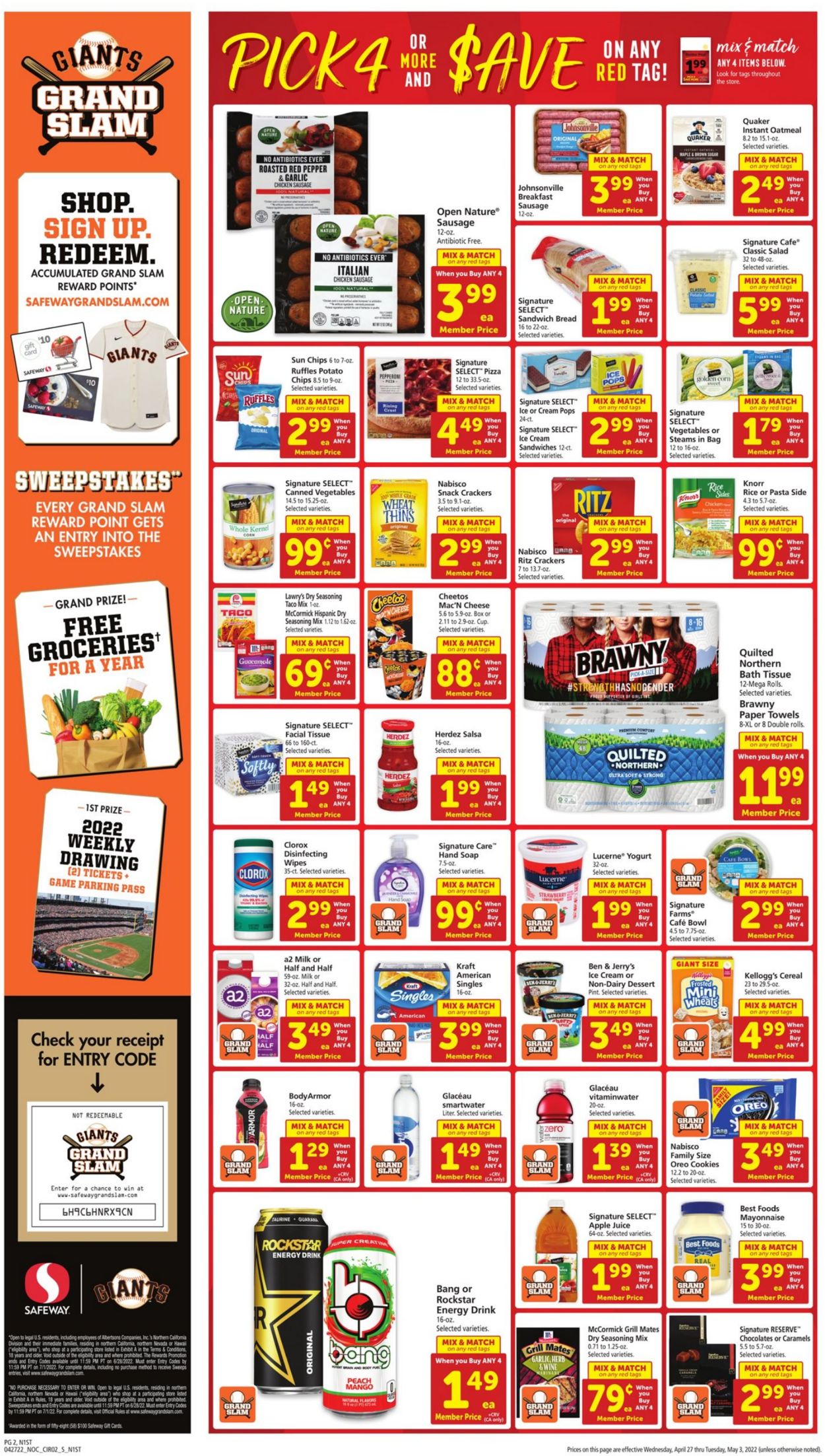 Safeway Weekly Ad Circular - valid 04/27-05/03/2022 (Page 2)