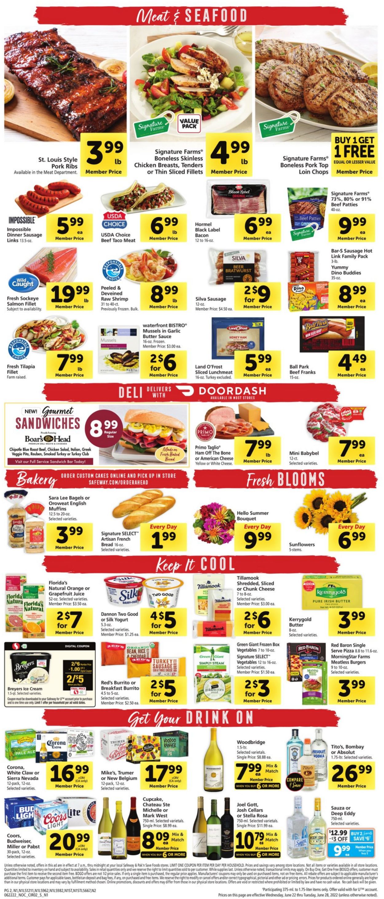 Safeway Weekly Ad Circular - valid 06/22-06/28/2022 (Page 2)