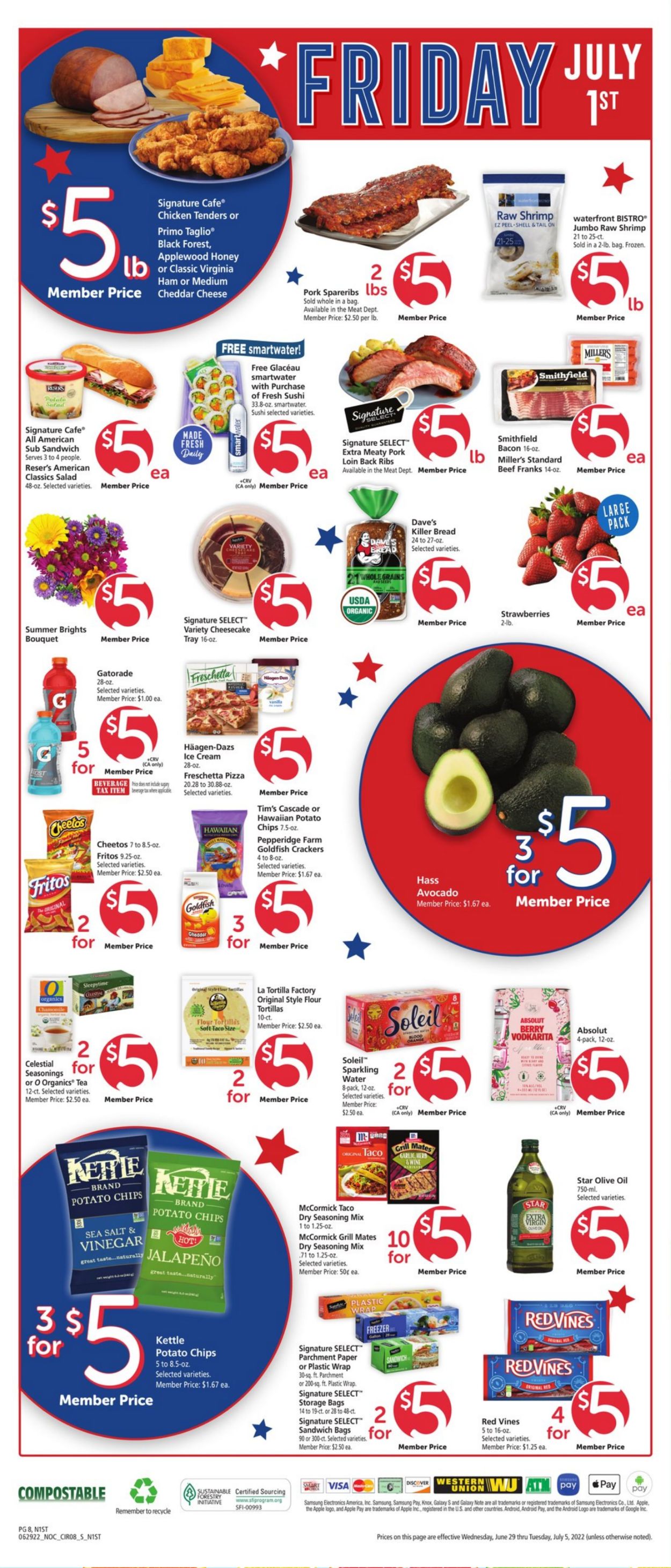 Safeway - 4th of July Sale Weekly Ad Circular - valid 06/29-07/05/2022 (Page 8)