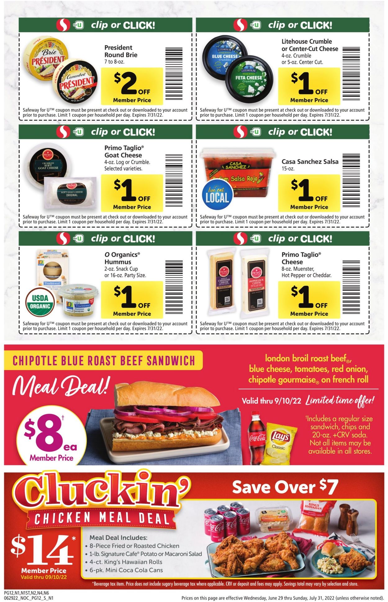 Safeway Weekly Ad Circular - valid 06/29-07/31/2022 (Page 12)