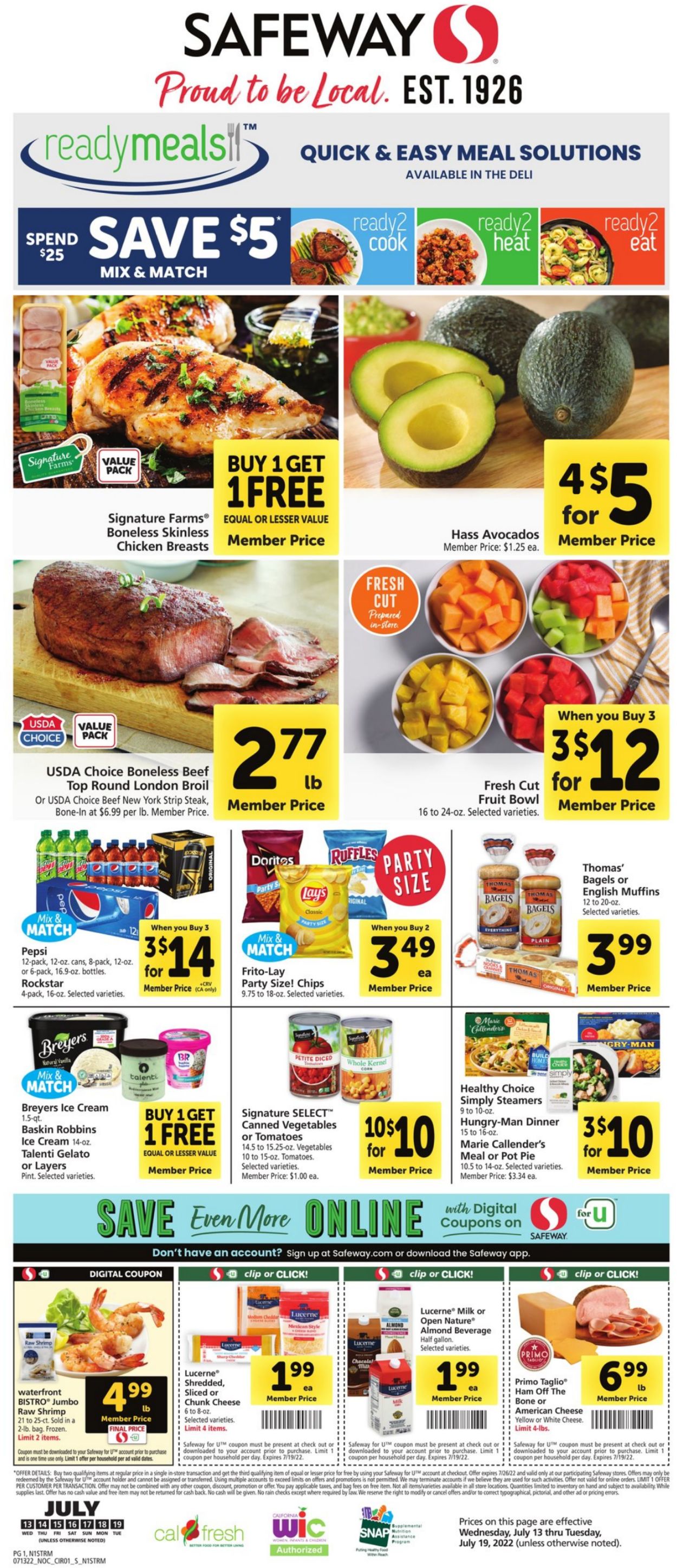 Safeway Weekly Ad Circular - valid 07/13-07/19/2022