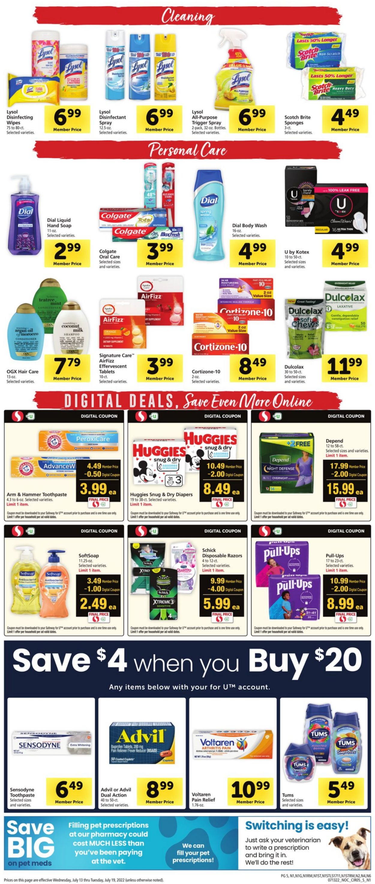 Safeway Weekly Ad Circular - valid 07/13-07/19/2022 (Page 5)