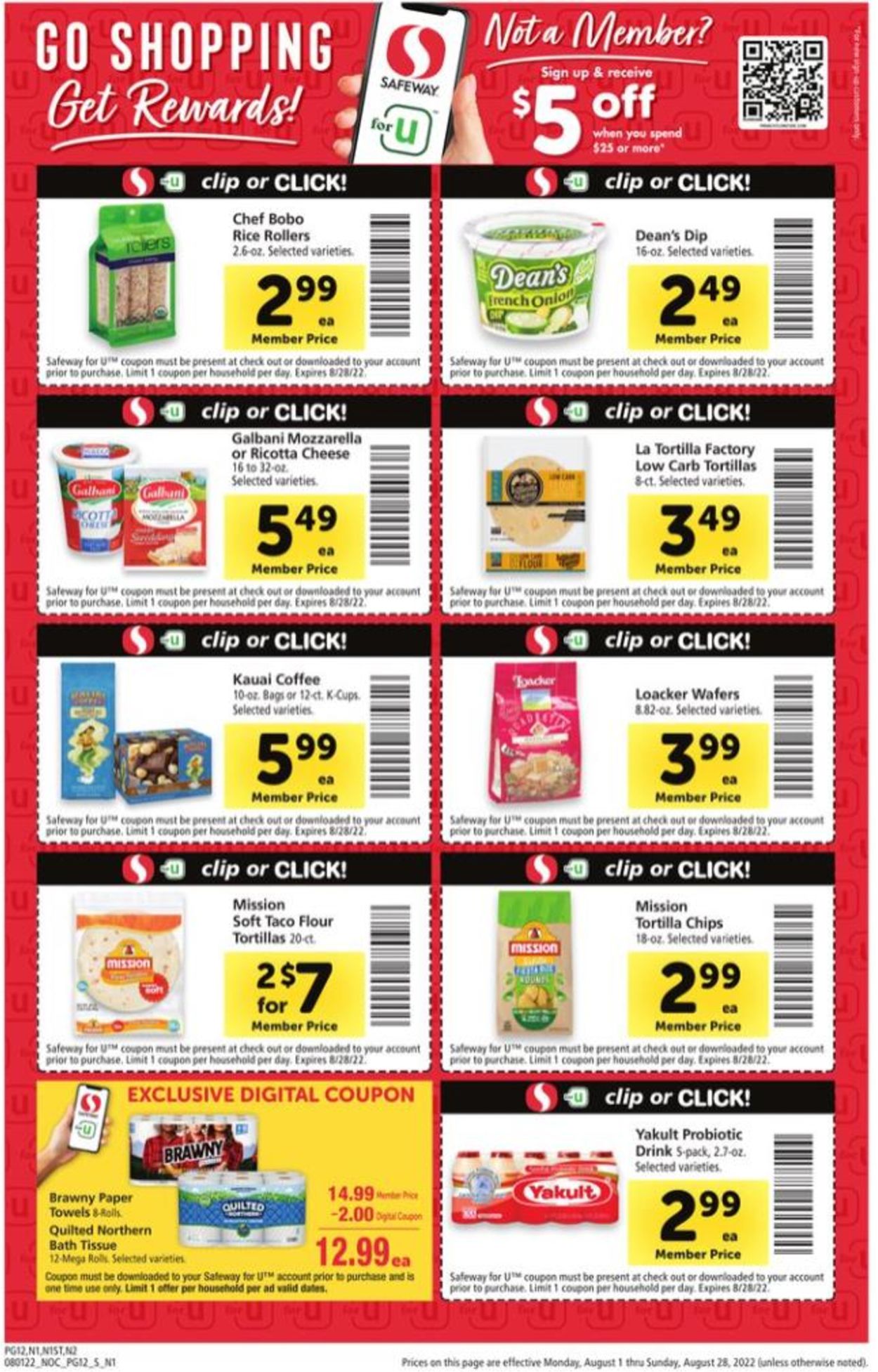 Safeway Weekly Ad Circular - valid 08/01-08/28/2022 (Page 12)