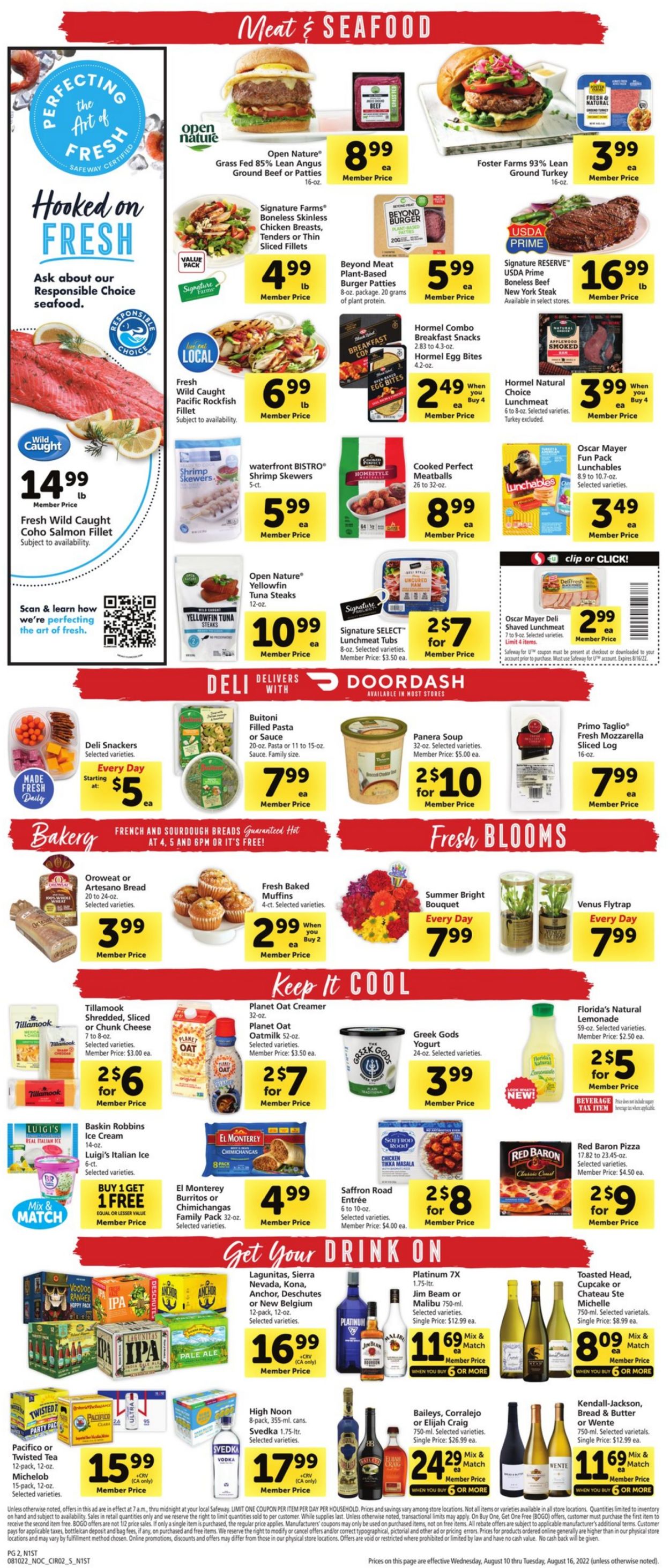 Safeway Weekly Ad Circular - valid 08/10-08/16/2022 (Page 2)