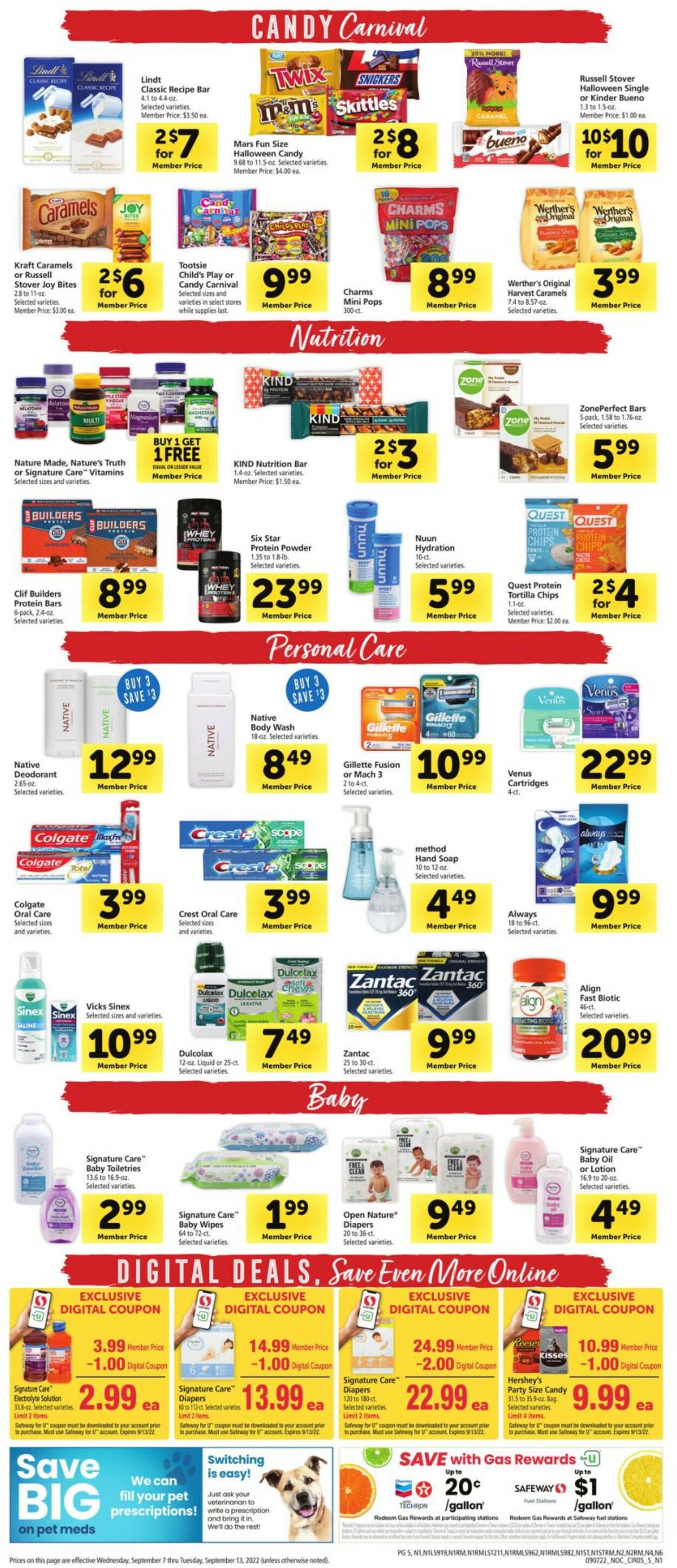 Safeway Weekly Ad Circular - valid 09/07-09/13/2022 (Page 5)