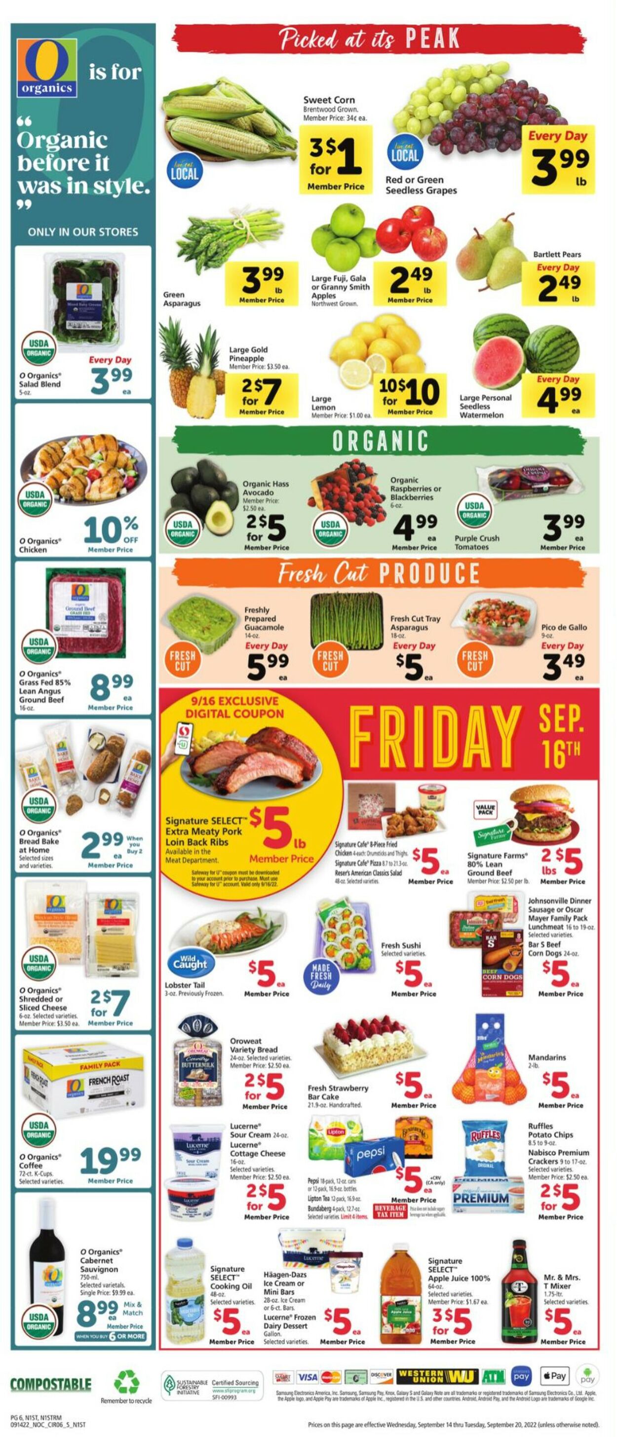 Safeway Weekly Ad Circular - valid 09/14-09/20/2022 (Page 6)
