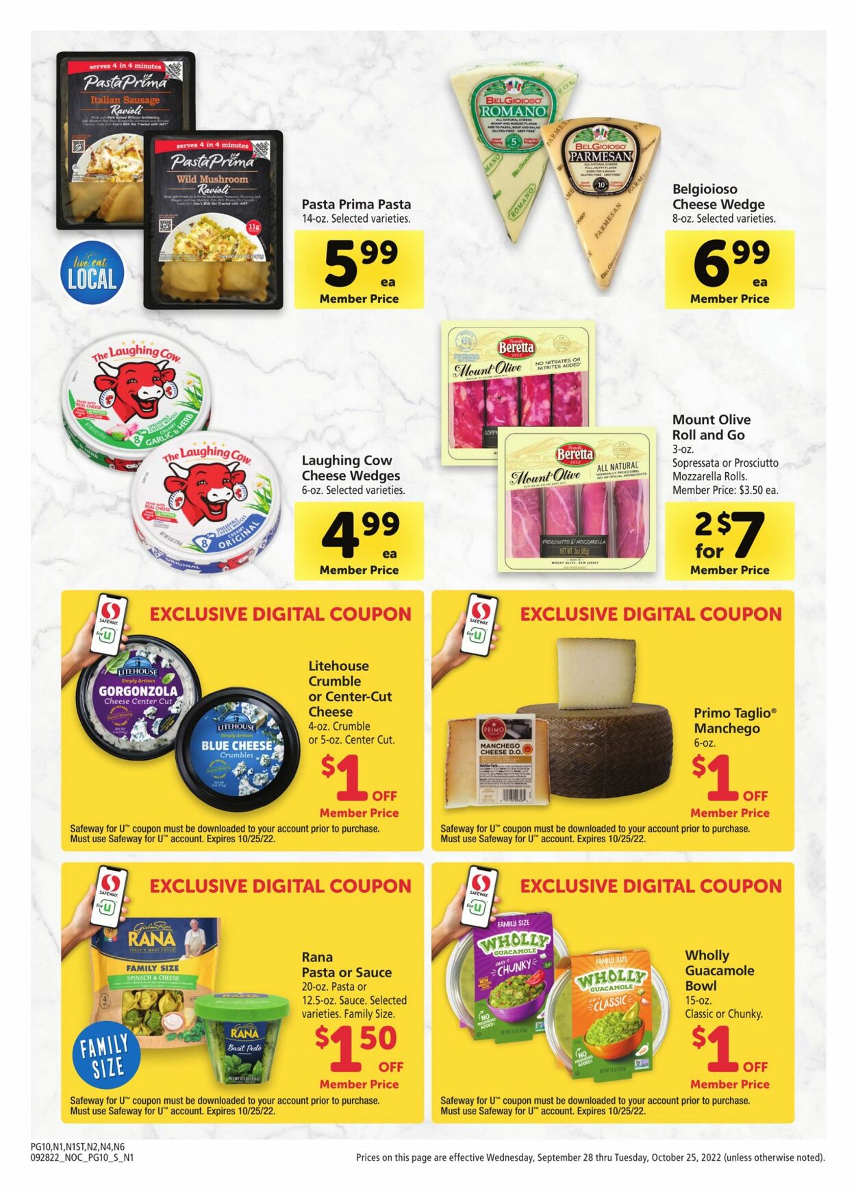 Safeway Weekly Ad Circular - valid 09/28-10/25/2022 (Page 10)