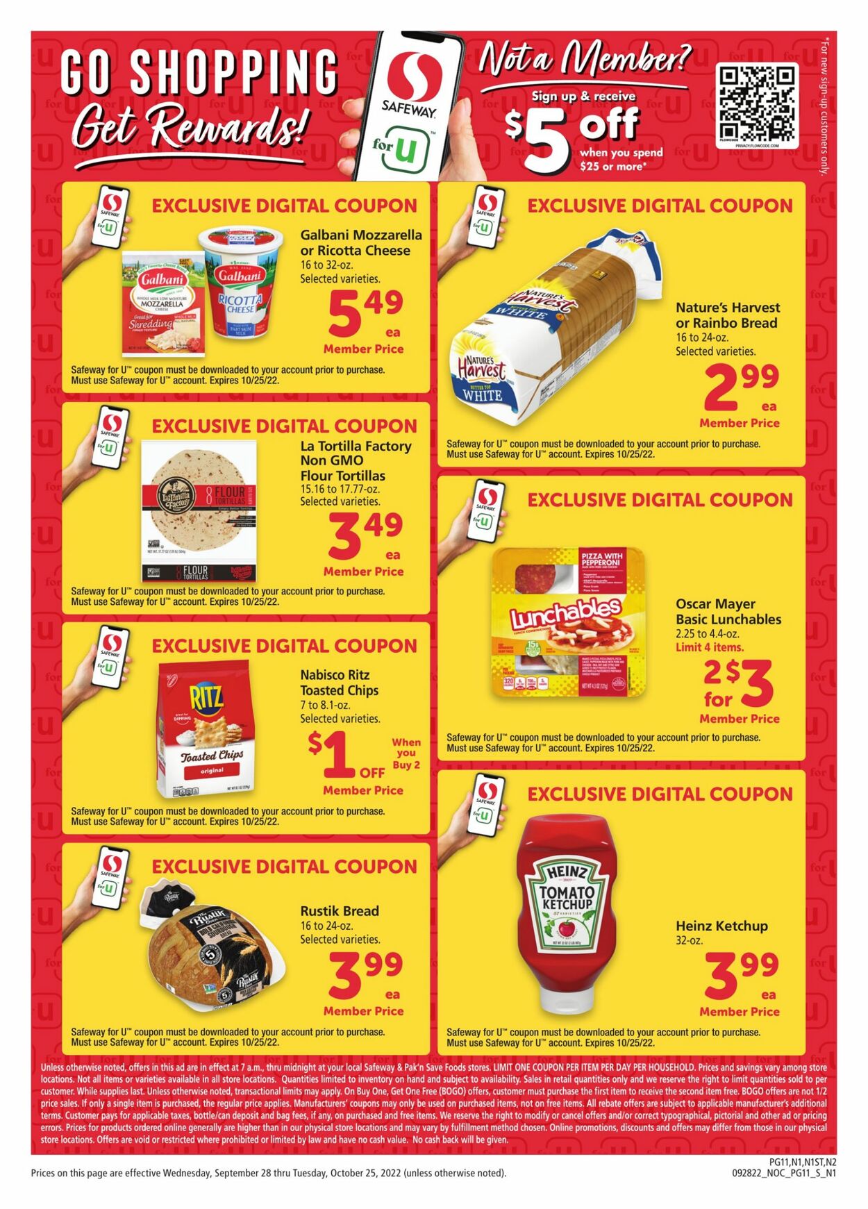 Safeway Weekly Ad Circular - valid 09/28-10/25/2022 (Page 11)