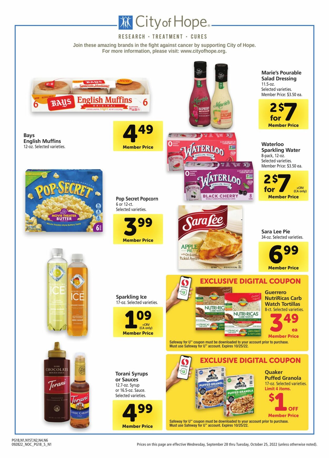 Safeway Weekly Ad Circular - valid 09/28-10/25/2022 (Page 18)
