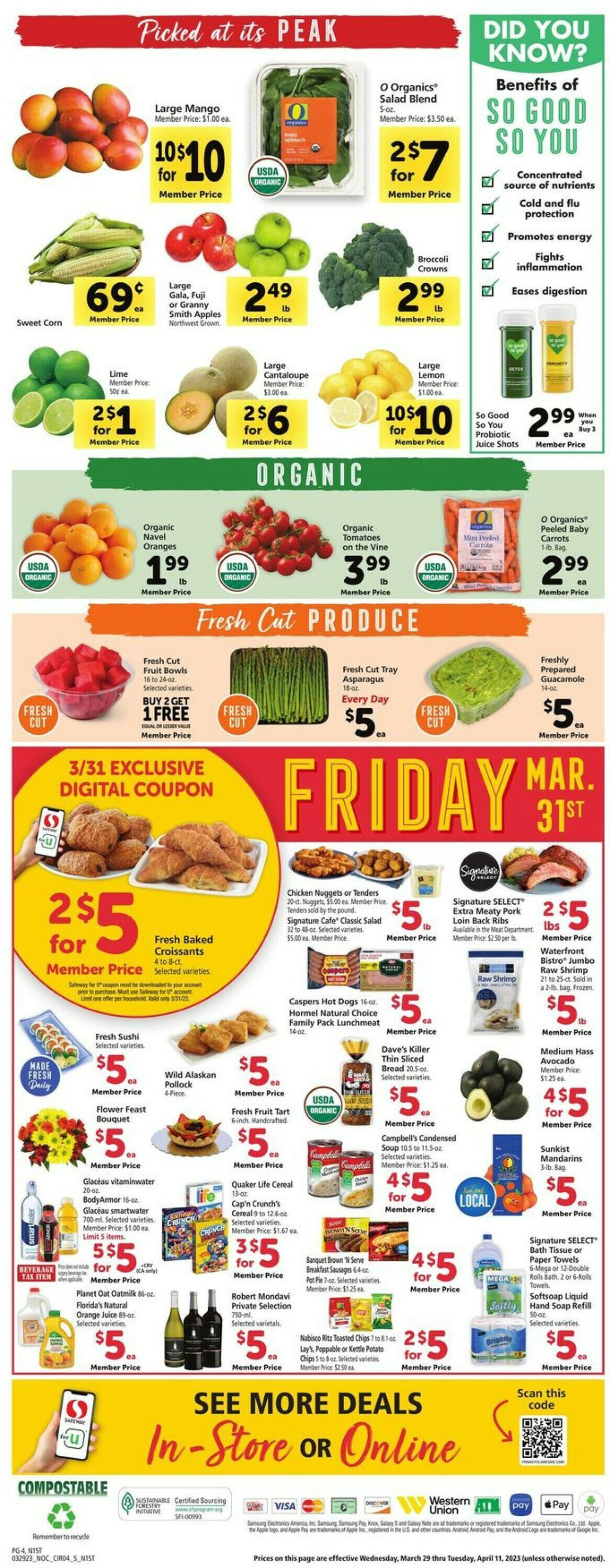 Safeway Weekly Ad Circular - valid 03/29-04/04/2023 (Page 4)