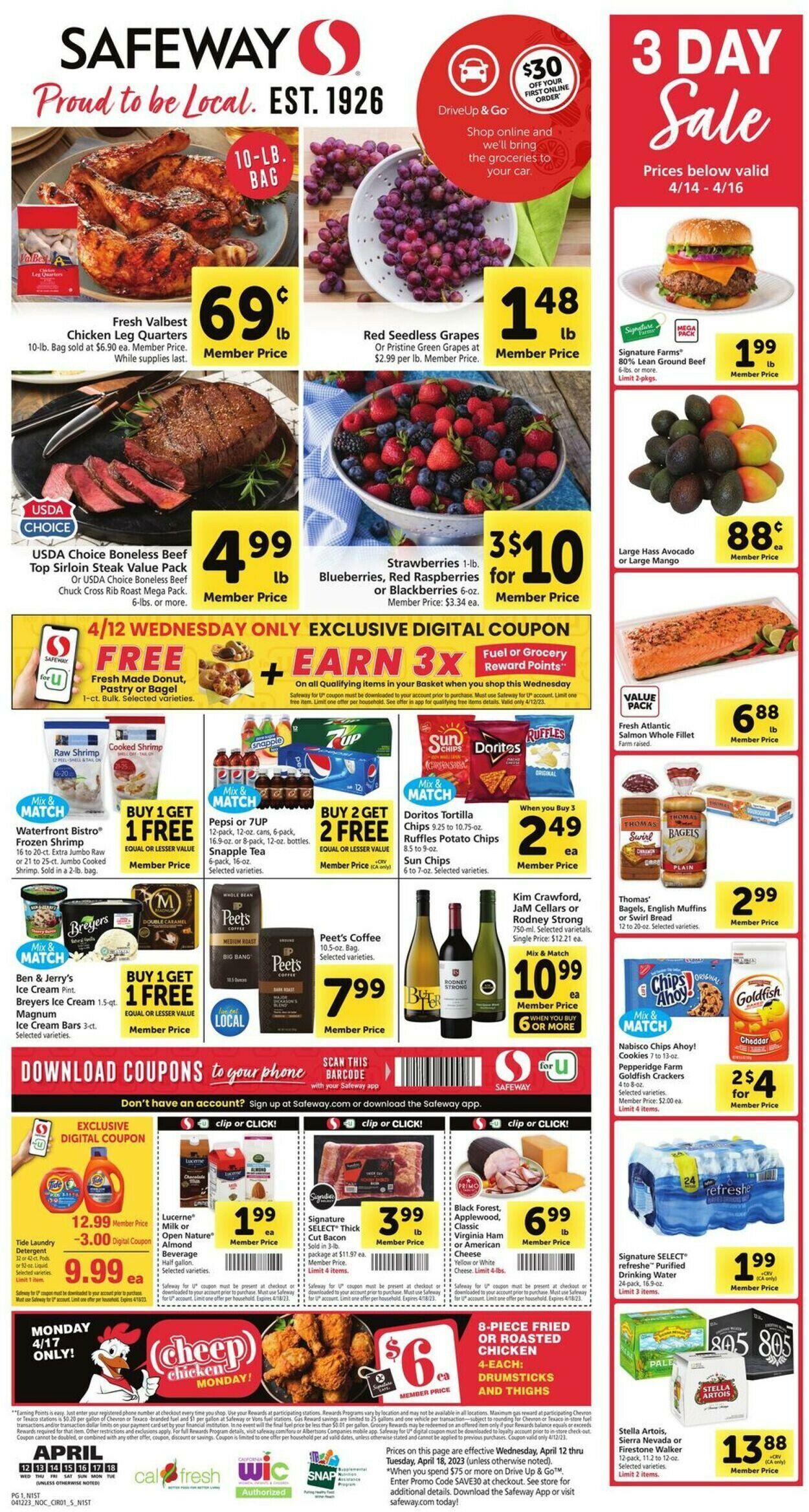 Safeway Weekly Ad Circular - valid 04/12-04/18/2023