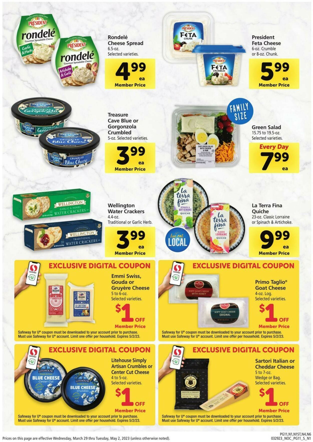 Safeway Weekly Ad Circular - valid 03/29-05/02/2023 (Page 11)