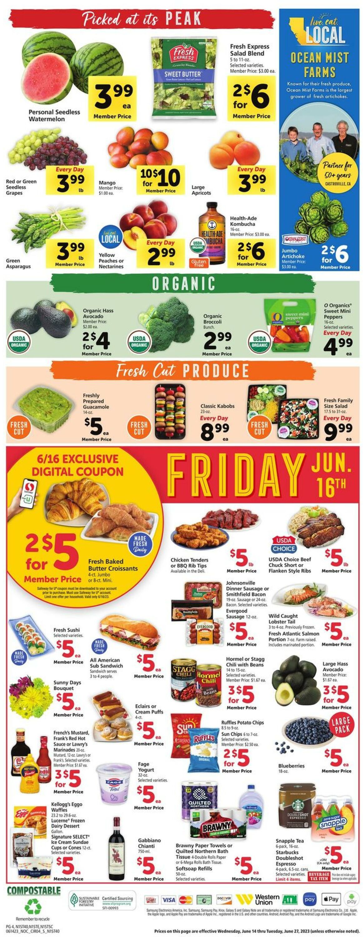 Safeway Weekly Ad Circular - valid 06/14-06/20/2023 (Page 4)