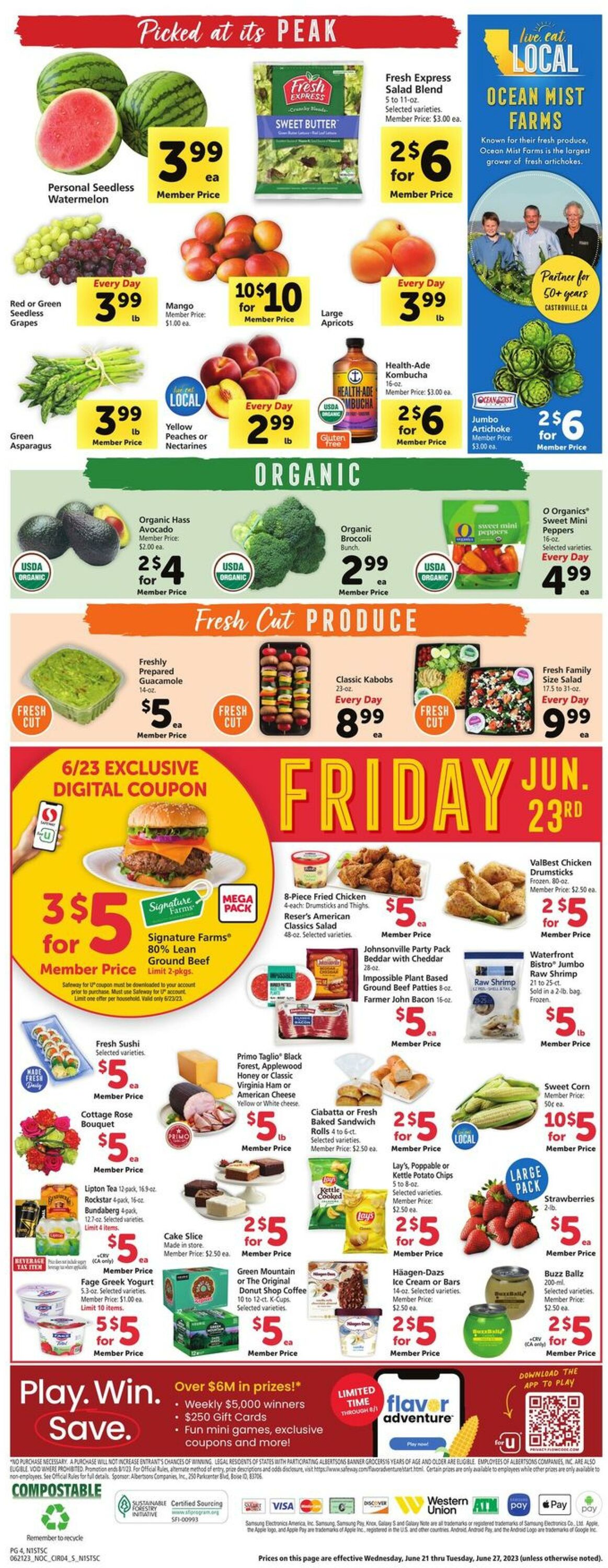 Safeway Weekly Ad Circular - valid 06/21-06/27/2023 (Page 4)