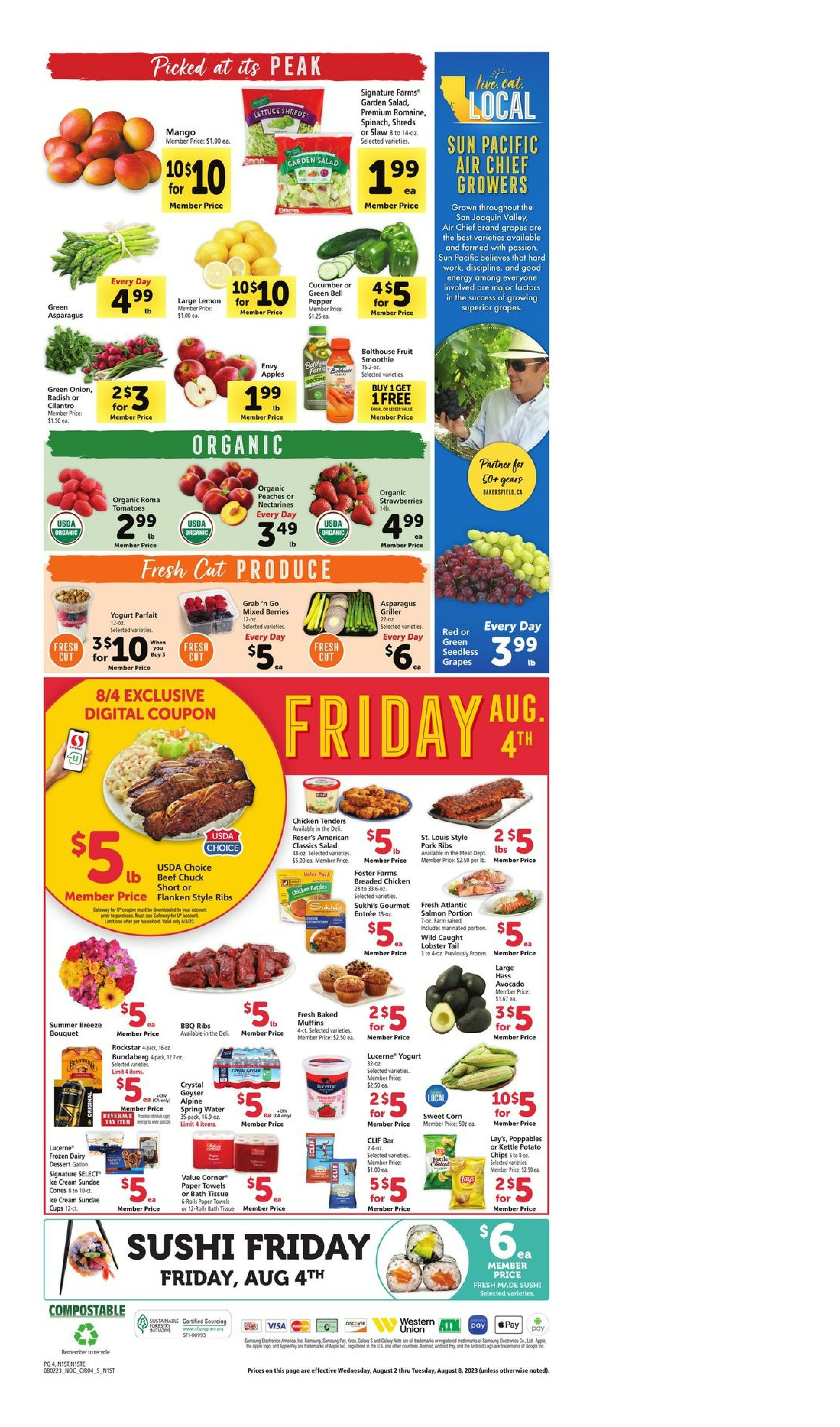 Safeway Weekly Ad Circular - valid 08/02-08/08/2023 (Page 4)