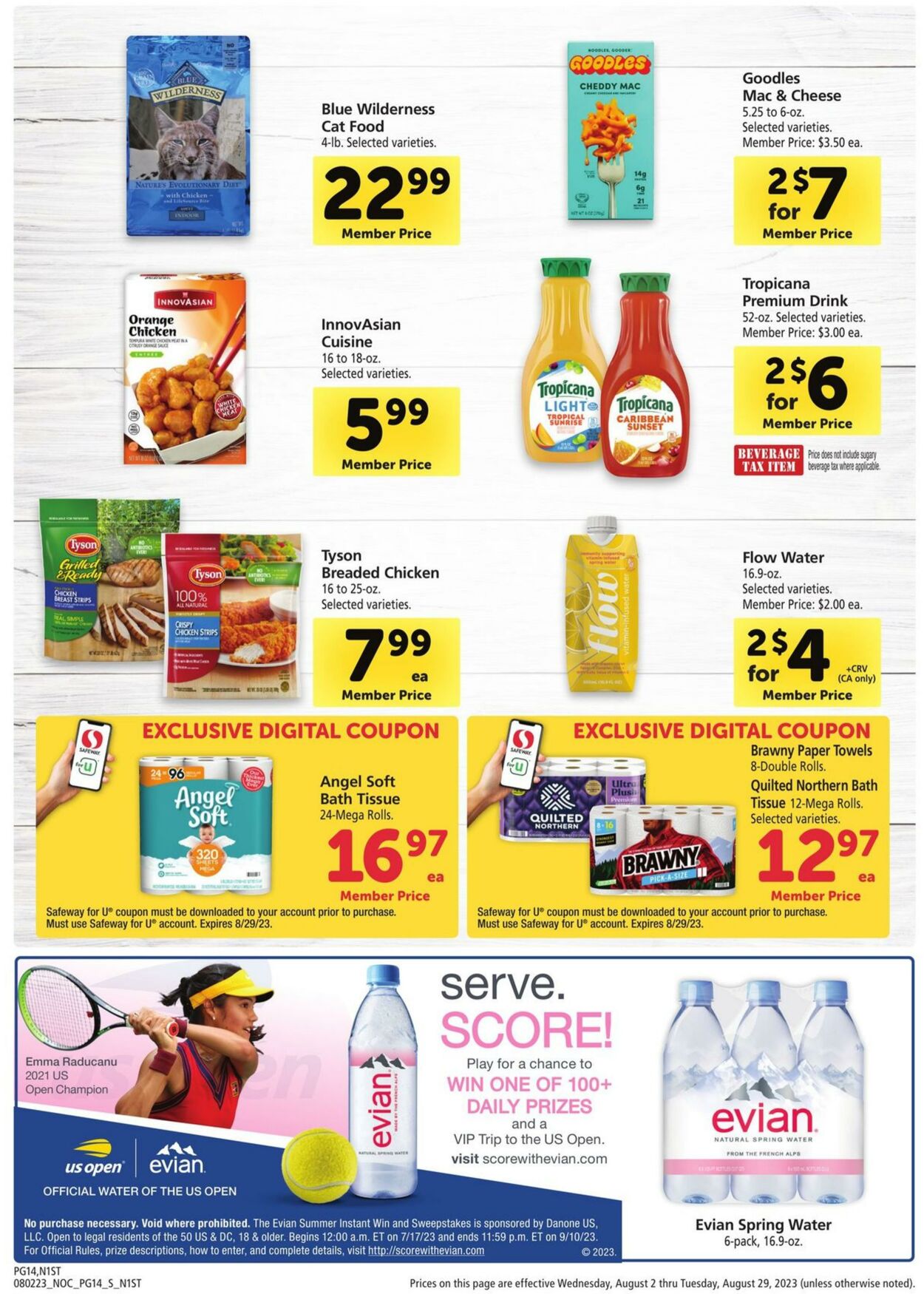 Safeway Weekly Ad Circular - valid 08/02-08/29/2023 (Page 14)