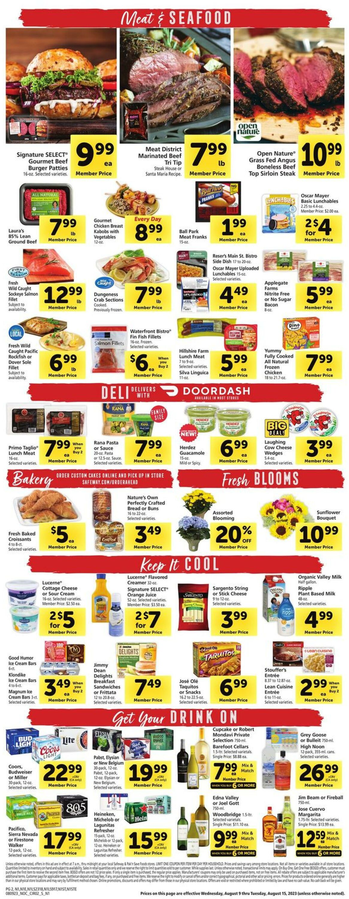 Safeway Weekly Ad Circular - valid 08/09-08/15/2023 (Page 2)