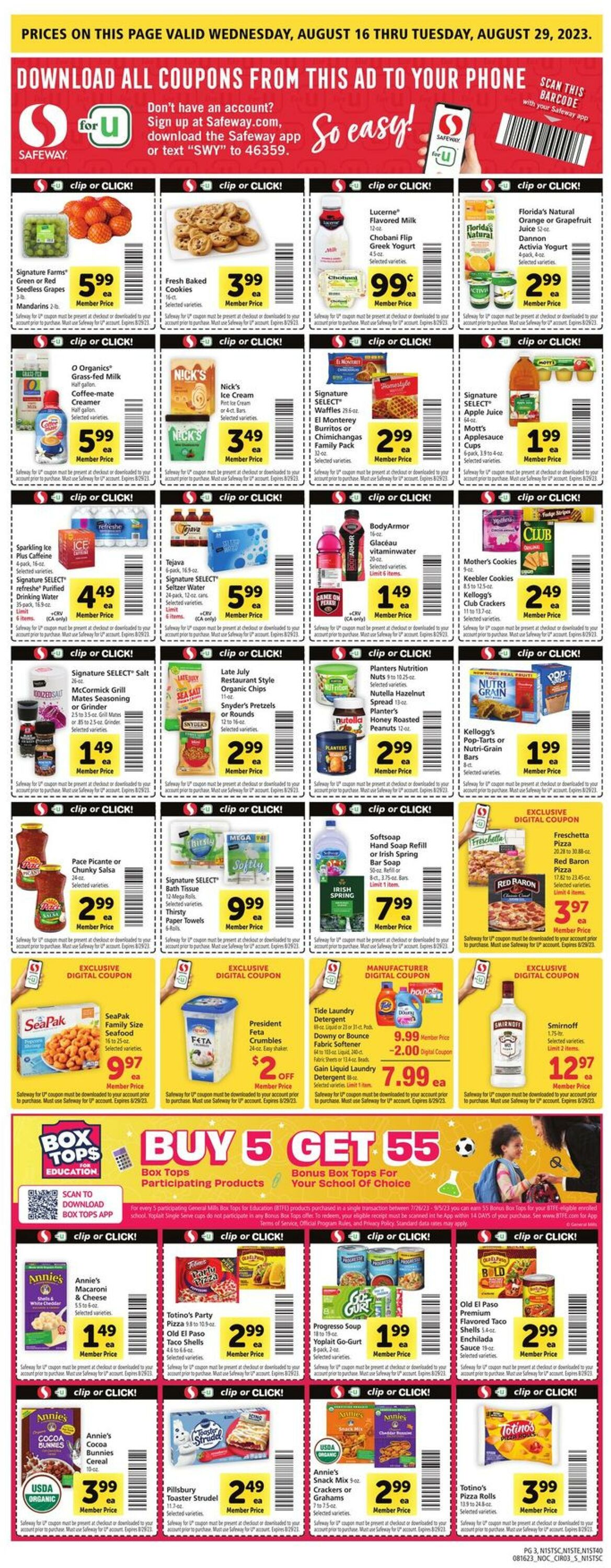 Safeway Weekly Ad Circular - valid 08/16-08/22/2023 (Page 3)