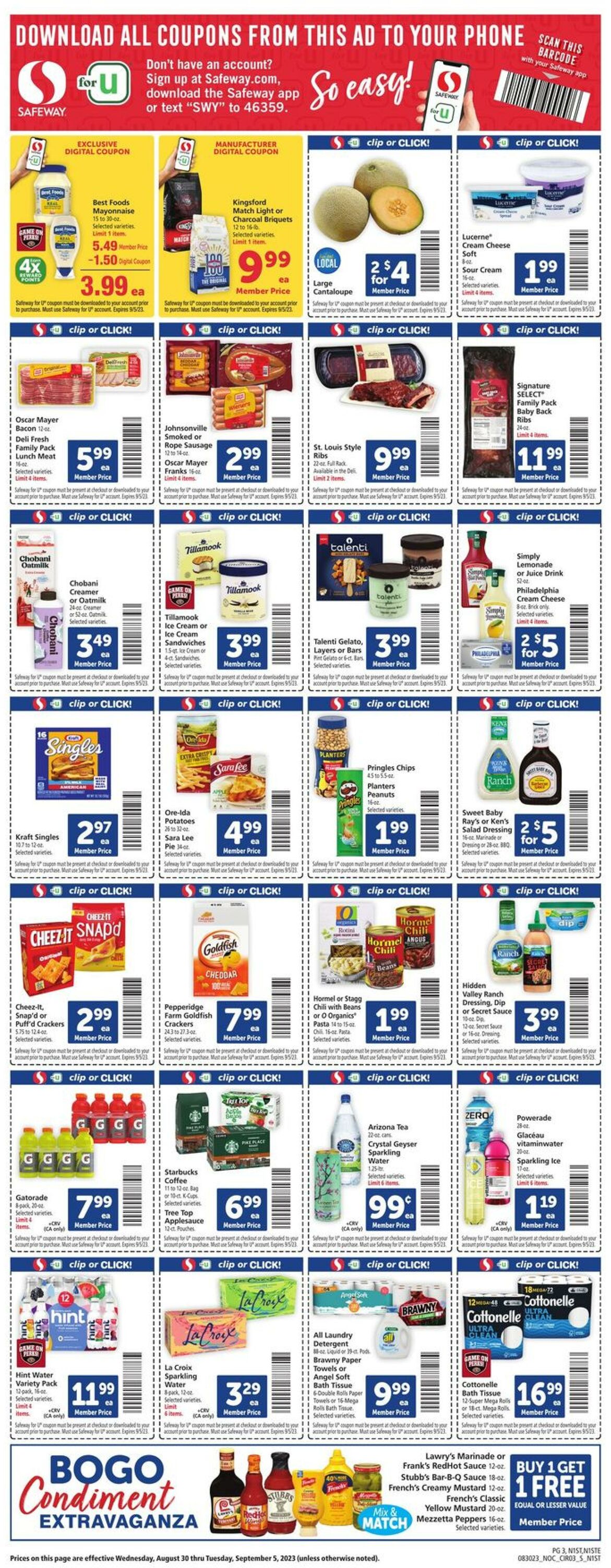 Safeway Weekly Ad Circular - valid 08/30-09/05/2023 (Page 3)