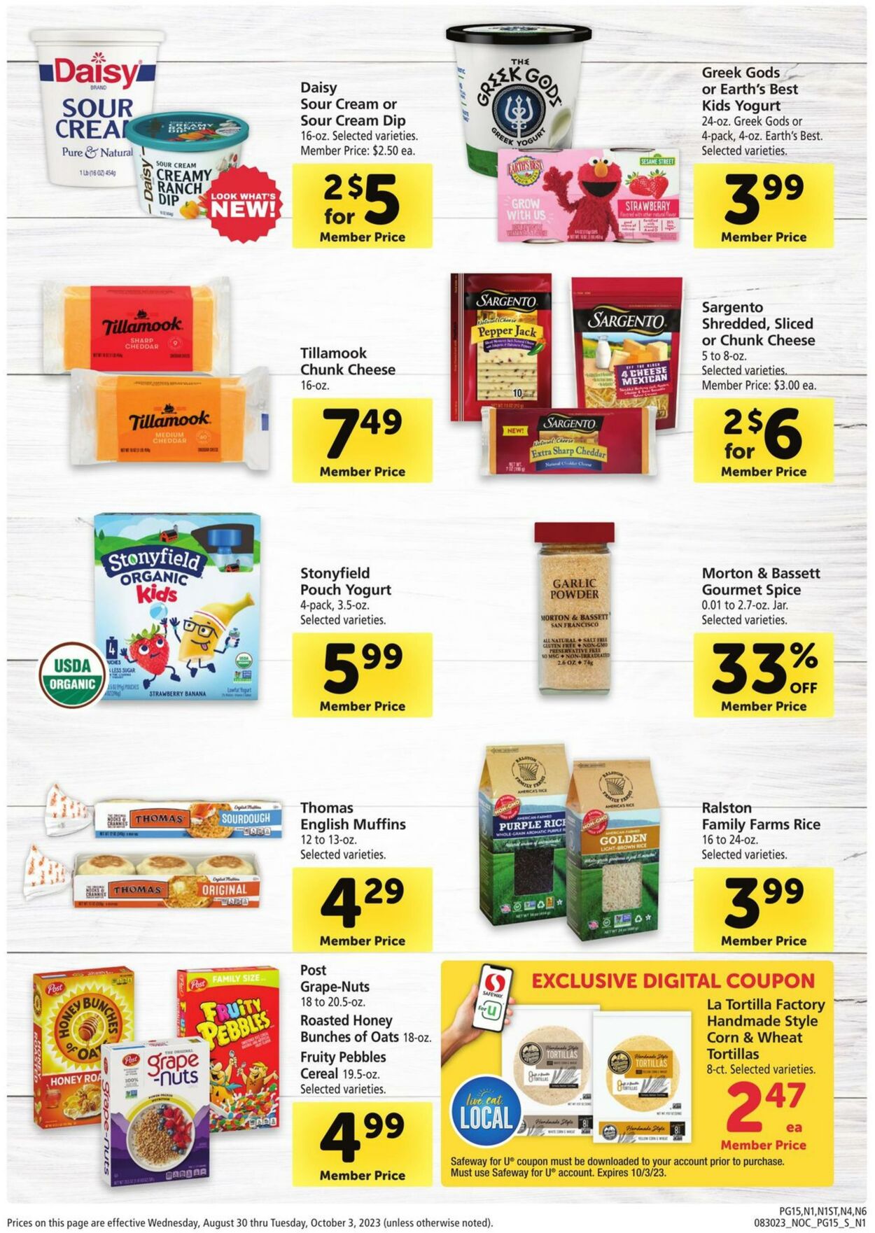 Safeway Weekly Ad Circular - valid 08/30-10/03/2023 (Page 15)