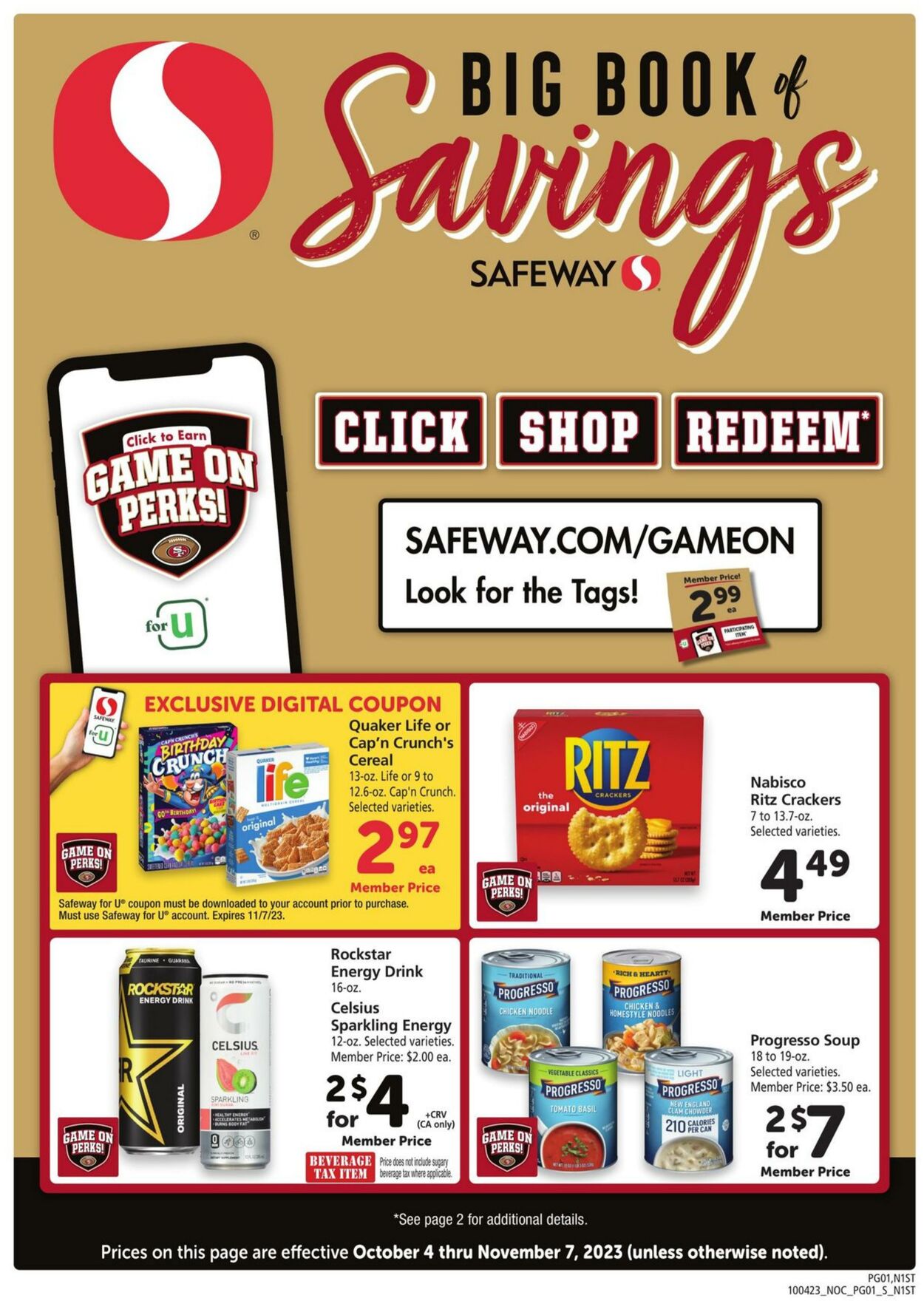 Safeway Weekly Ad Circular - valid 10/04-11/07/2023
