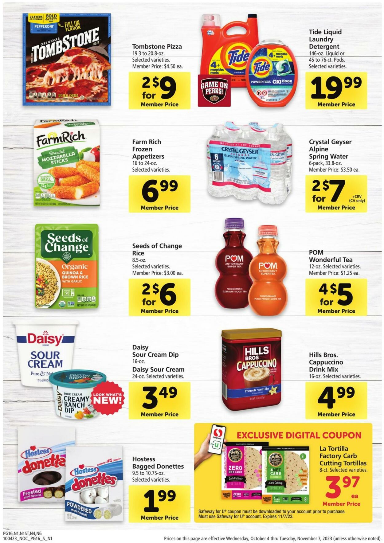 Safeway Weekly Ad Circular - valid 10/04-11/07/2023 (Page 16)