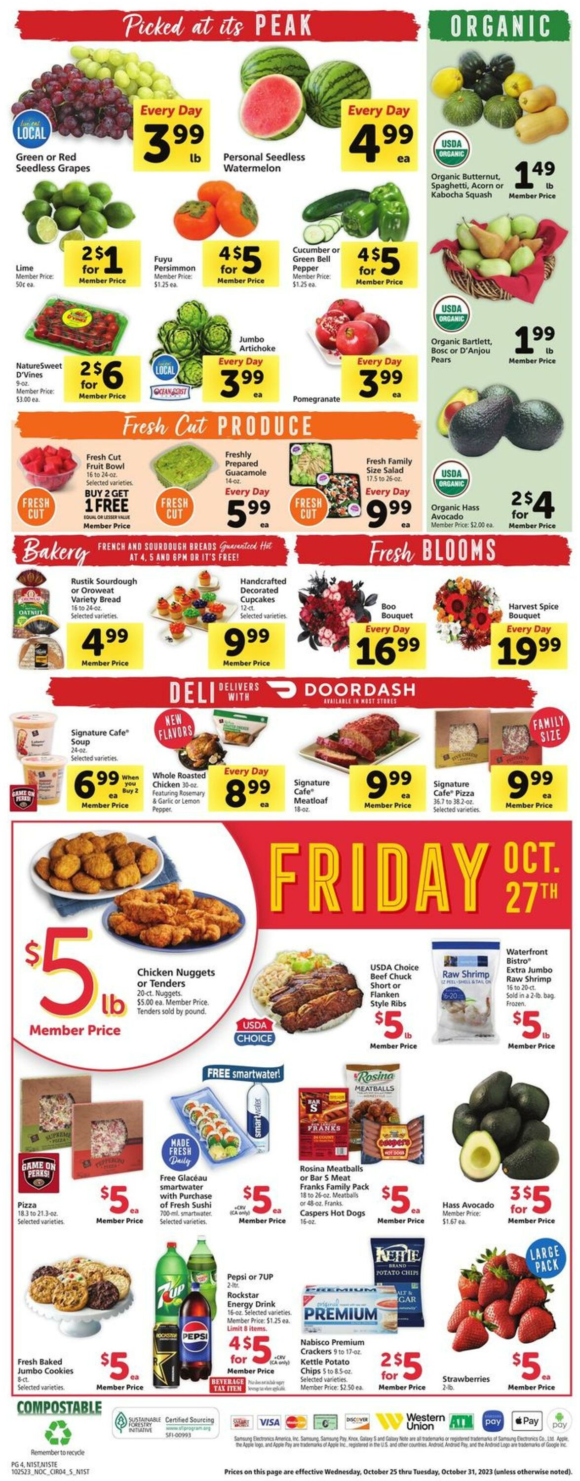 Safeway Weekly Ad Circular - valid 10/25-10/31/2023 (Page 4)