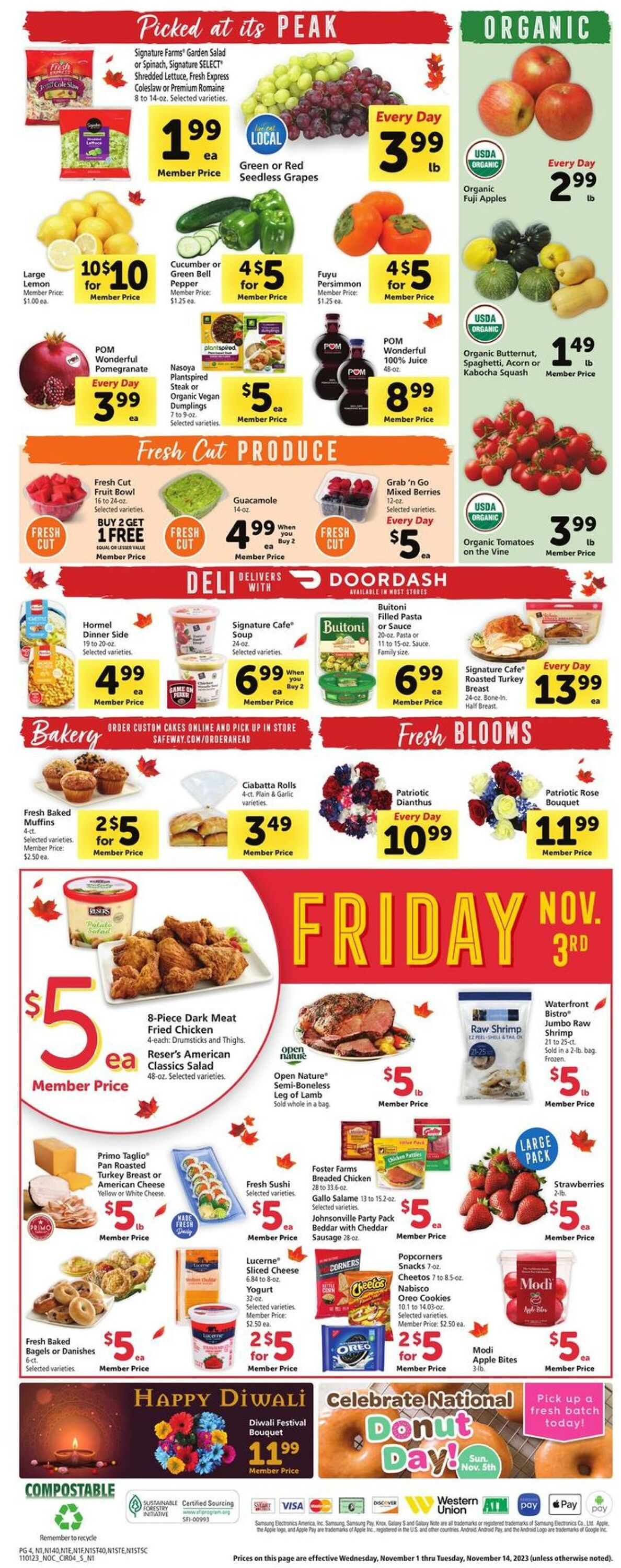 Safeway Weekly Ad Circular - valid 11/01-11/07/2023 (Page 4)