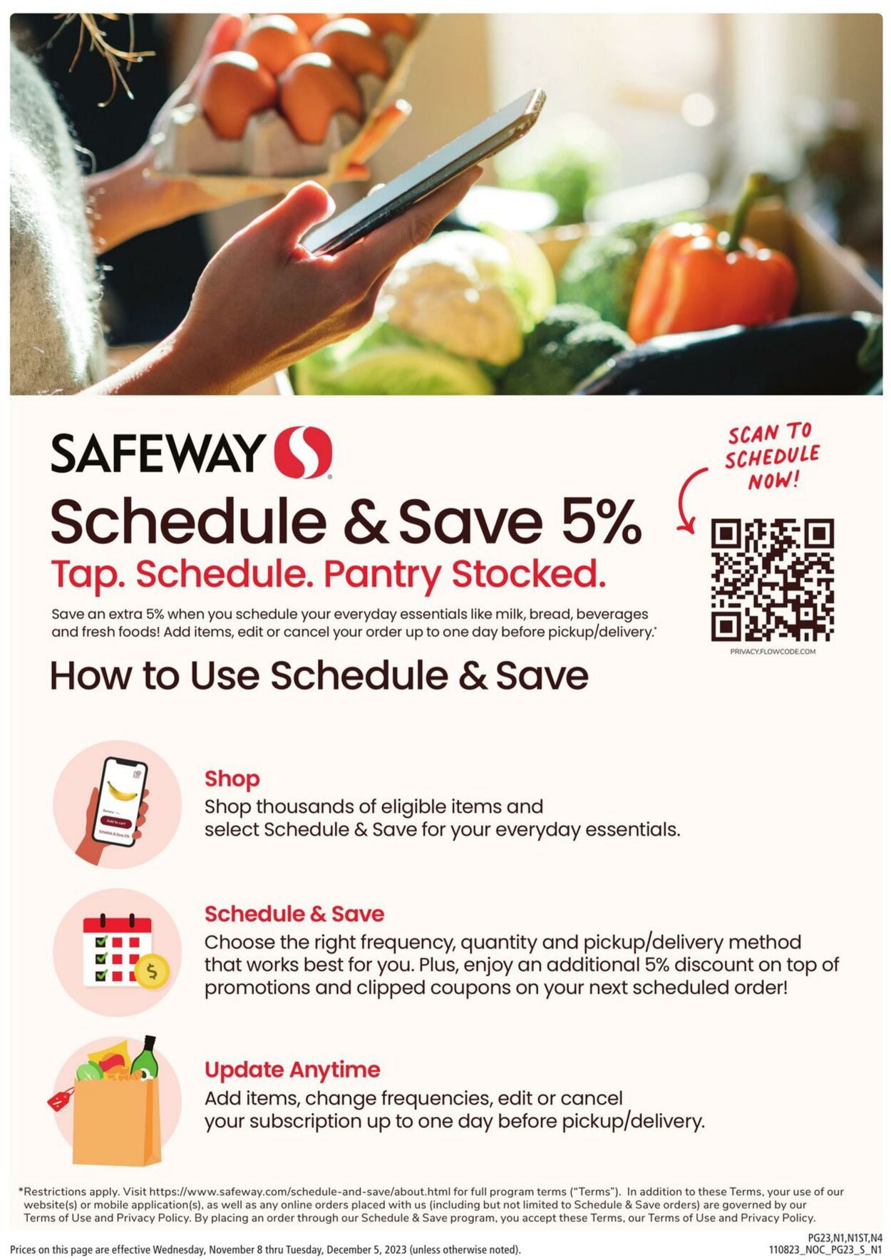 Safeway Weekly Ad Circular - valid 11/08-12/05/2023 (Page 23)