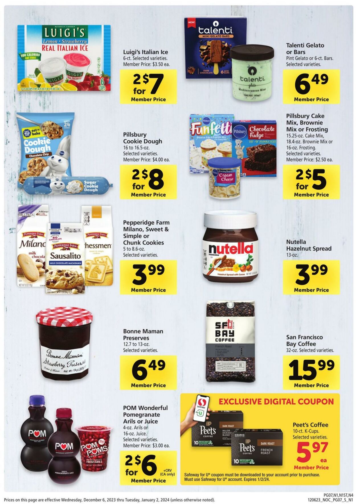 Safeway Weekly Ad Circular - valid 12/06-01/02/2024 (Page 7)
