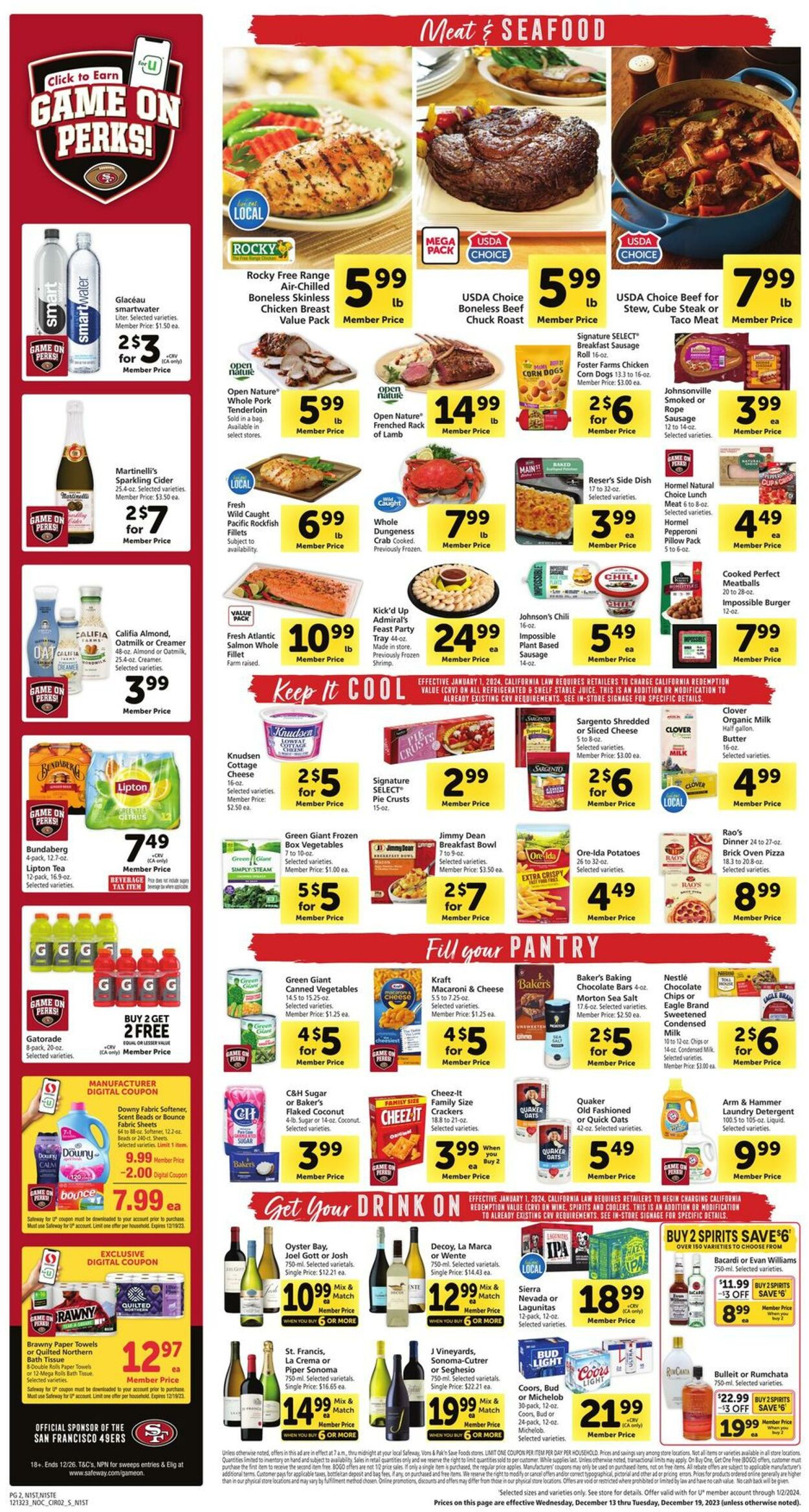 Safeway Weekly Ad Circular - valid 12/13-12/19/2023 (Page 2)