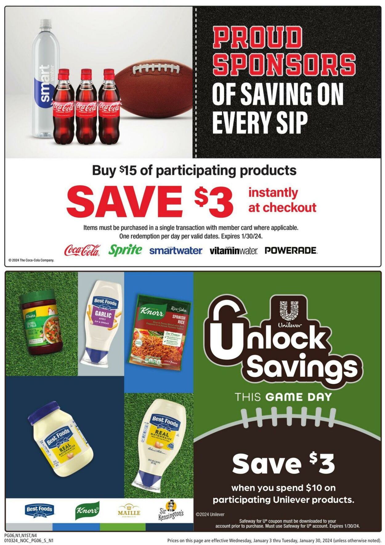 Safeway Weekly Ad Circular - valid 01/03-01/30/2024 (Page 6)