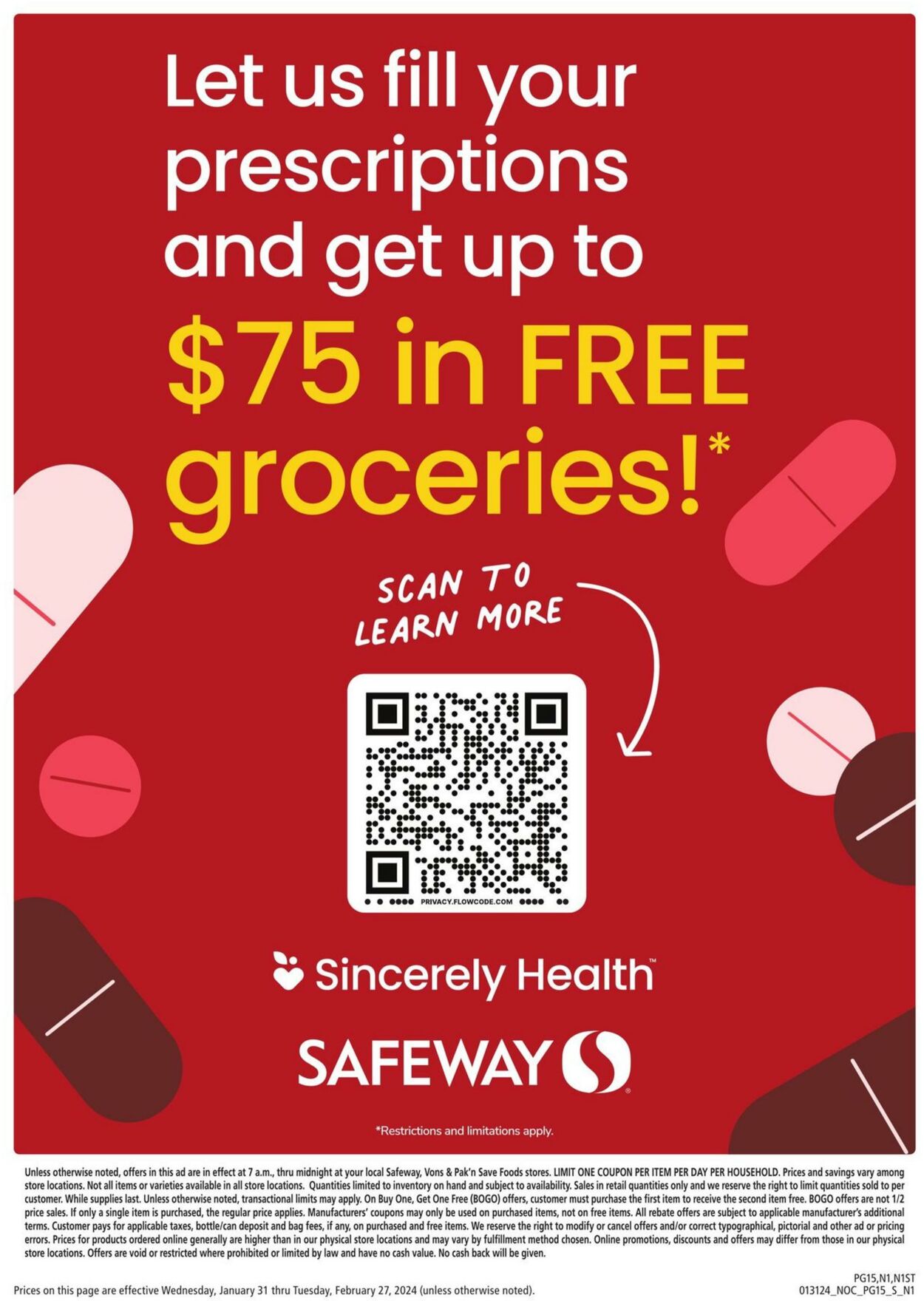 Safeway Weekly Ad Circular - valid 01/31-02/27/2024 (Page 15)